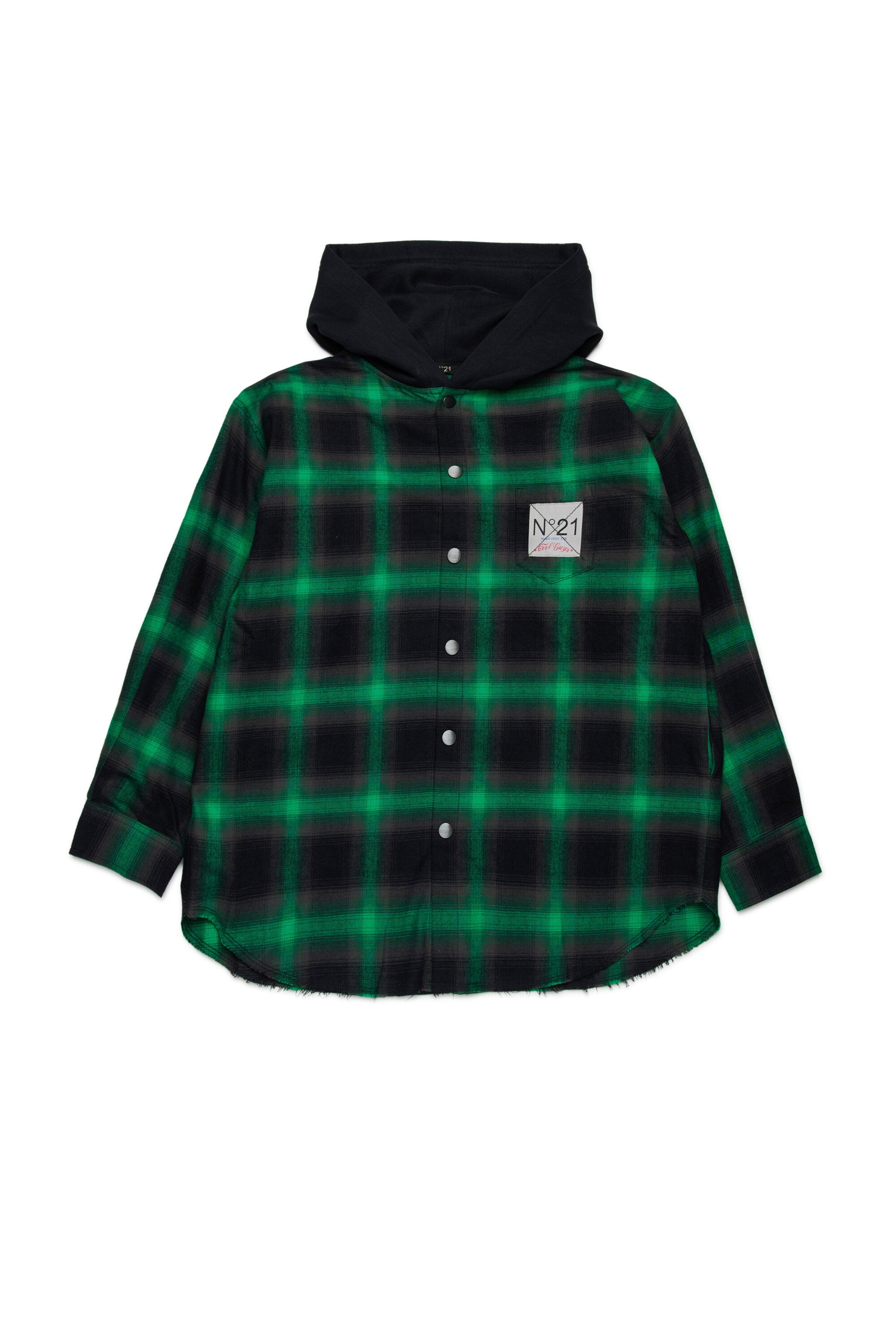 Plaid flannel overshirt
