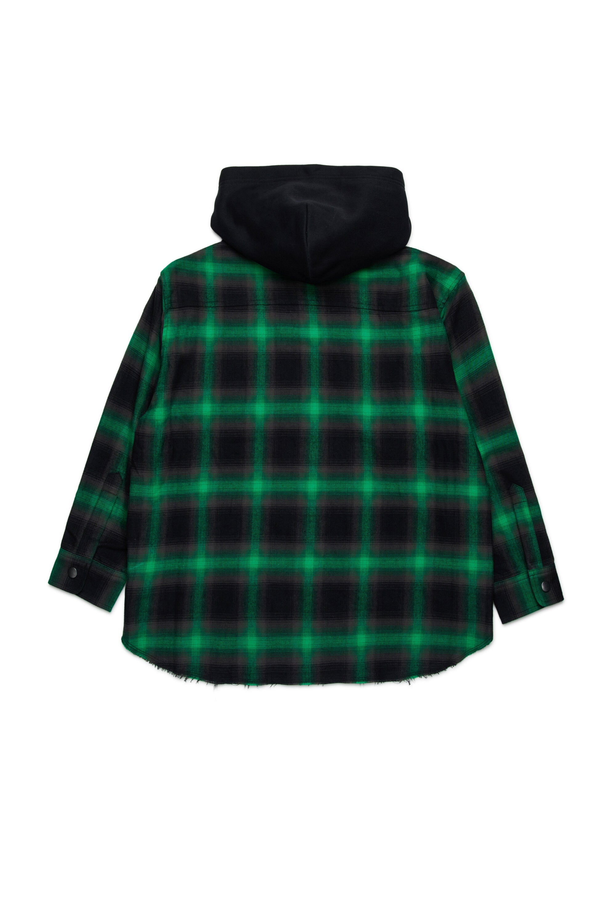 Plaid flannel overshirt