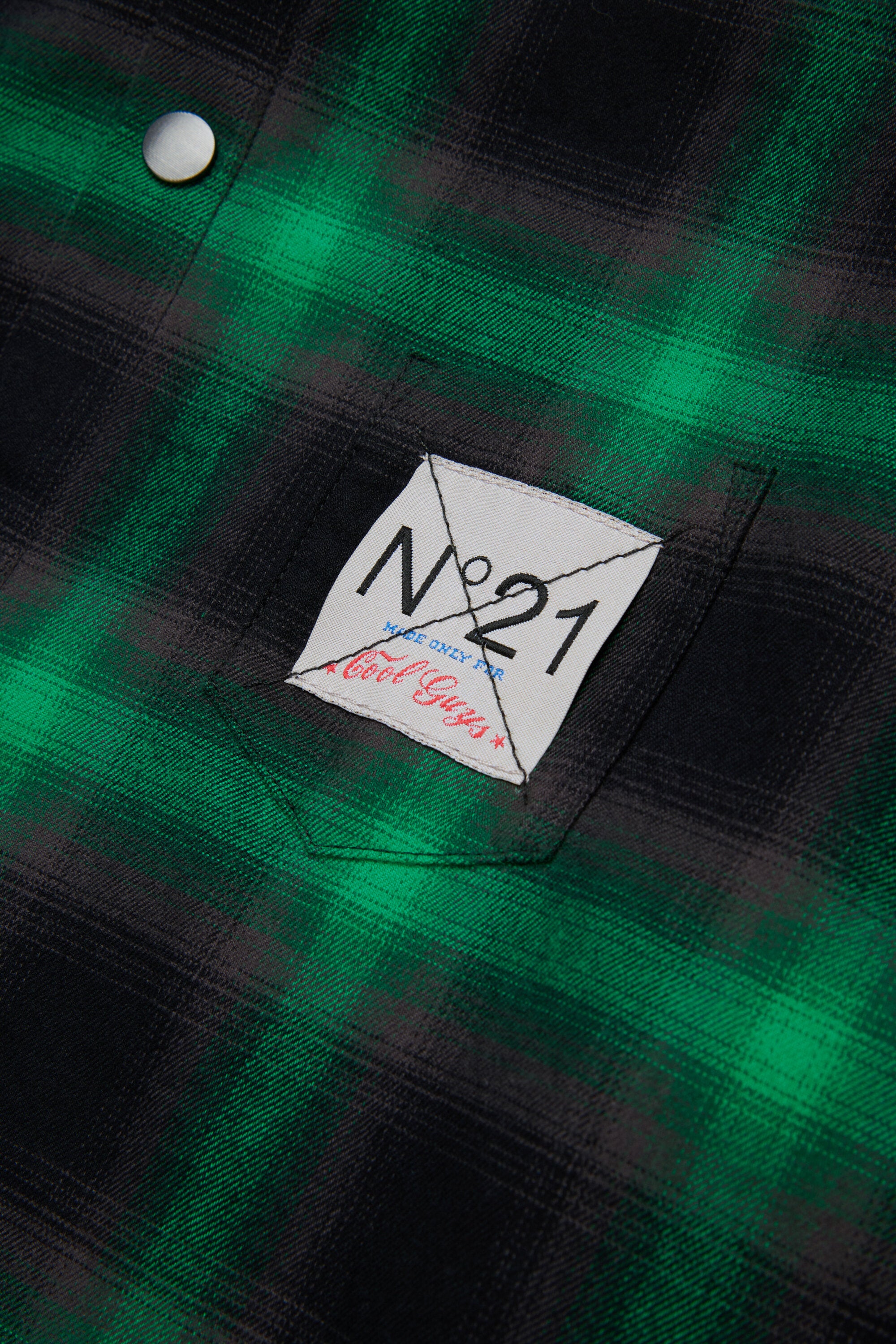 Plaid flannel overshirt
