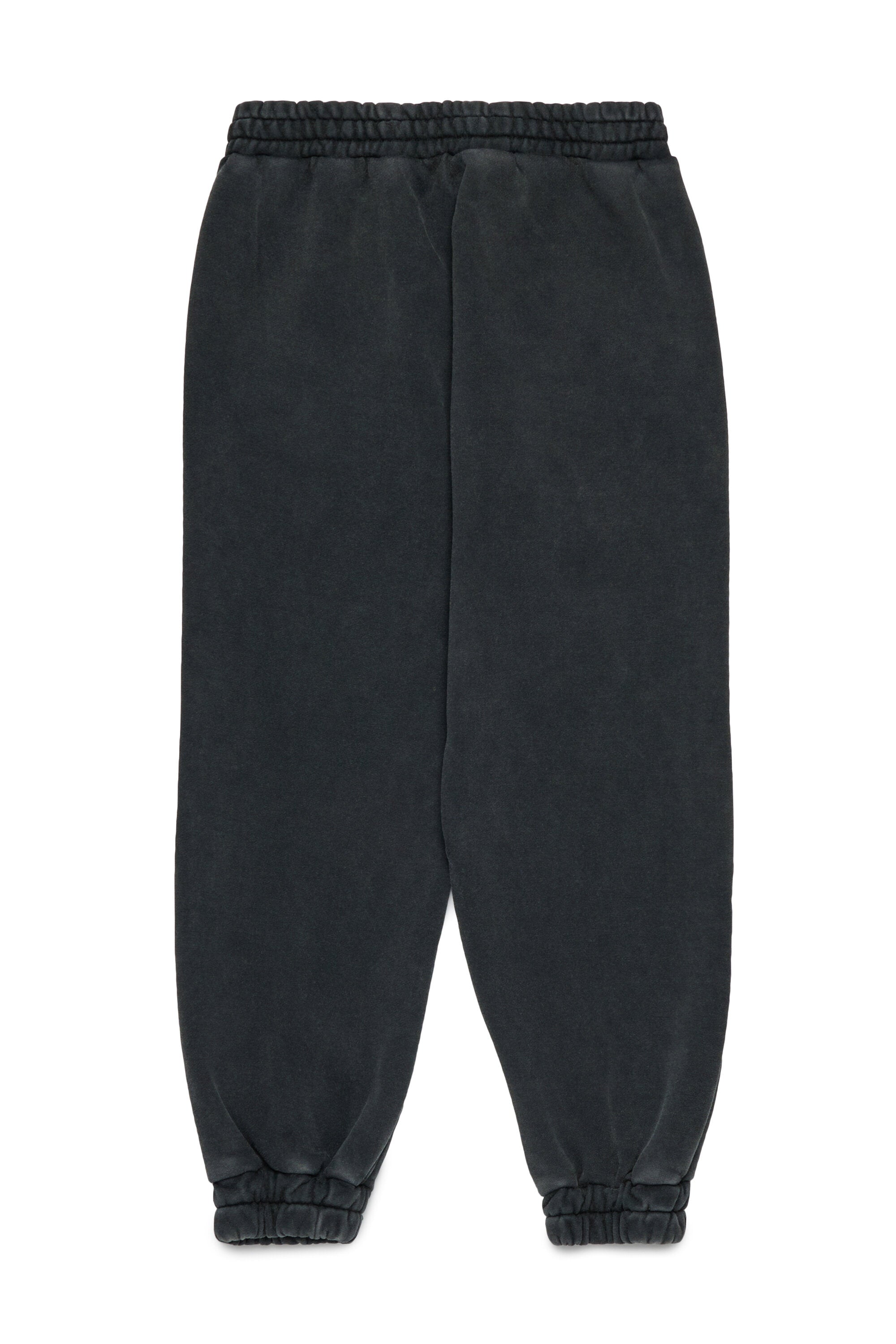 Worn-effect fleece jogger pants