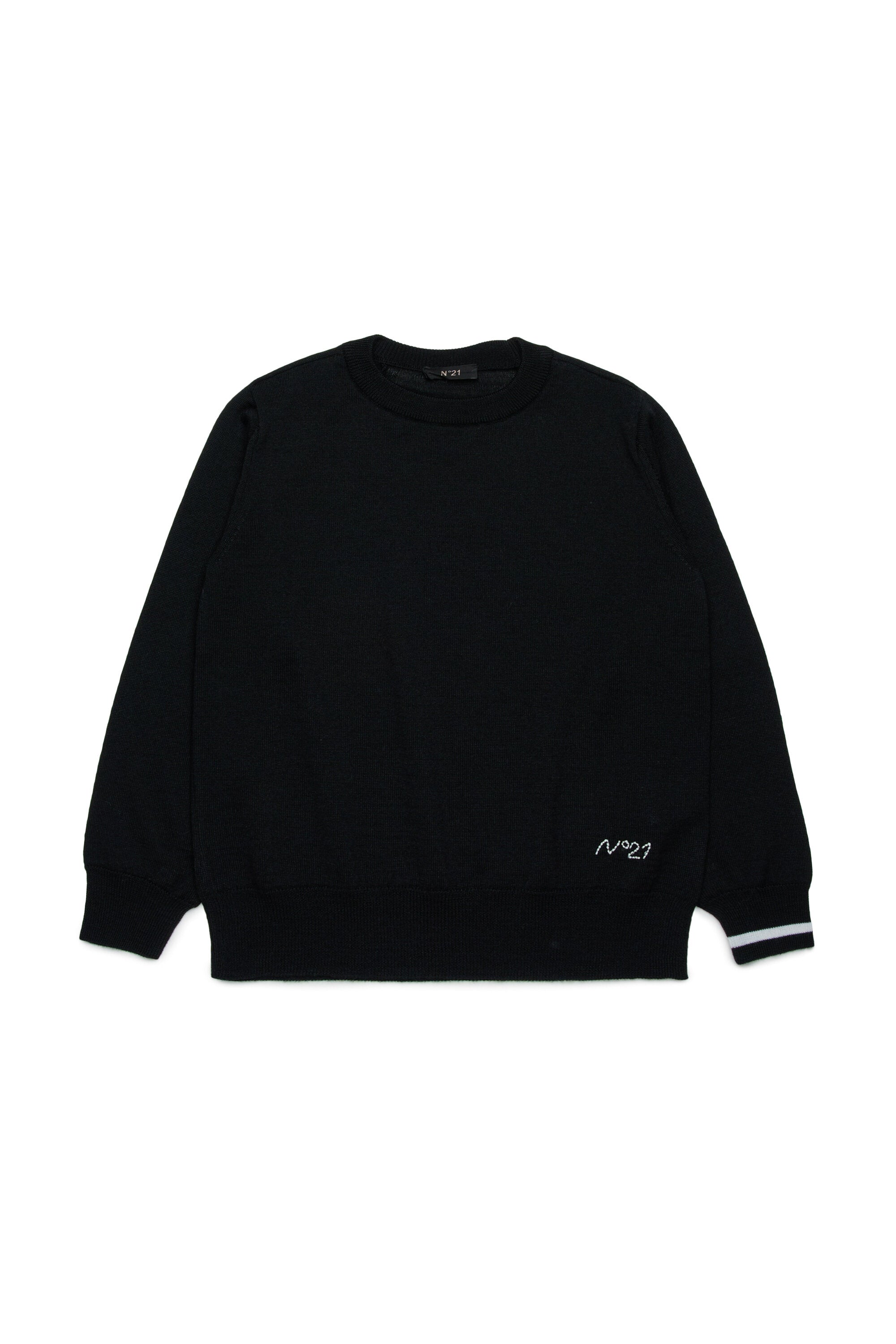 Branded wool-blend pullover