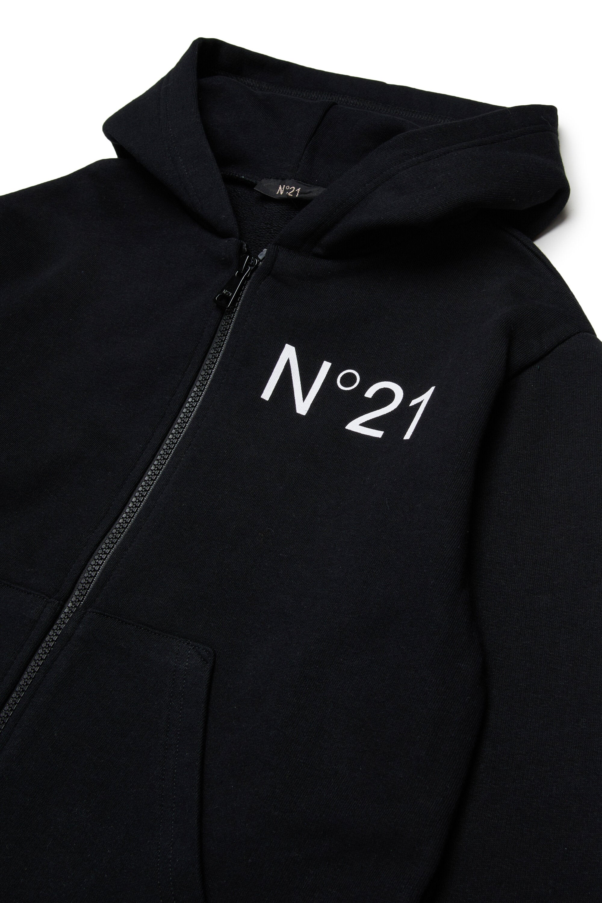 Oversize hooded sweatshirt with logo