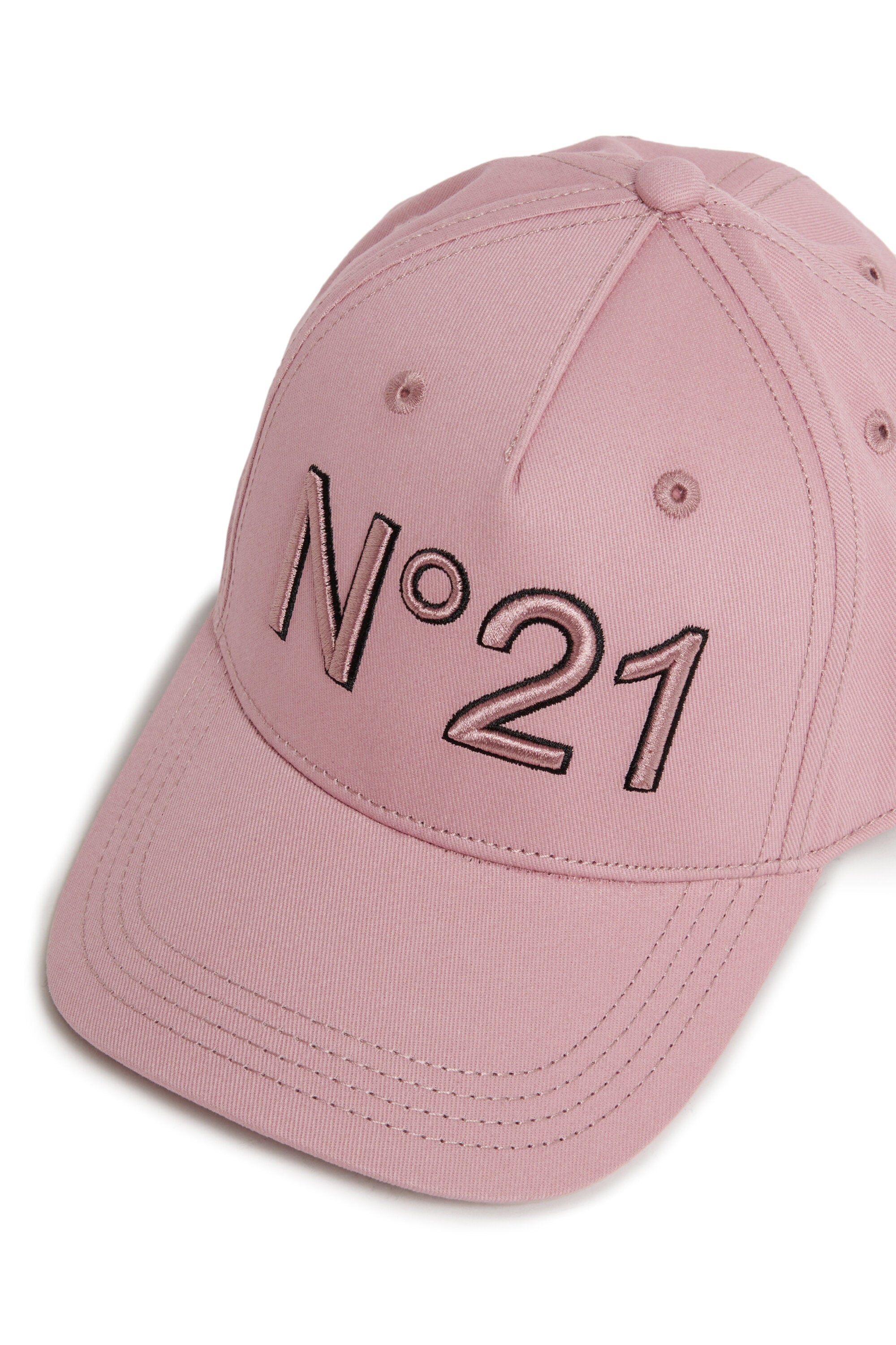 Branded gabardine baseball cap