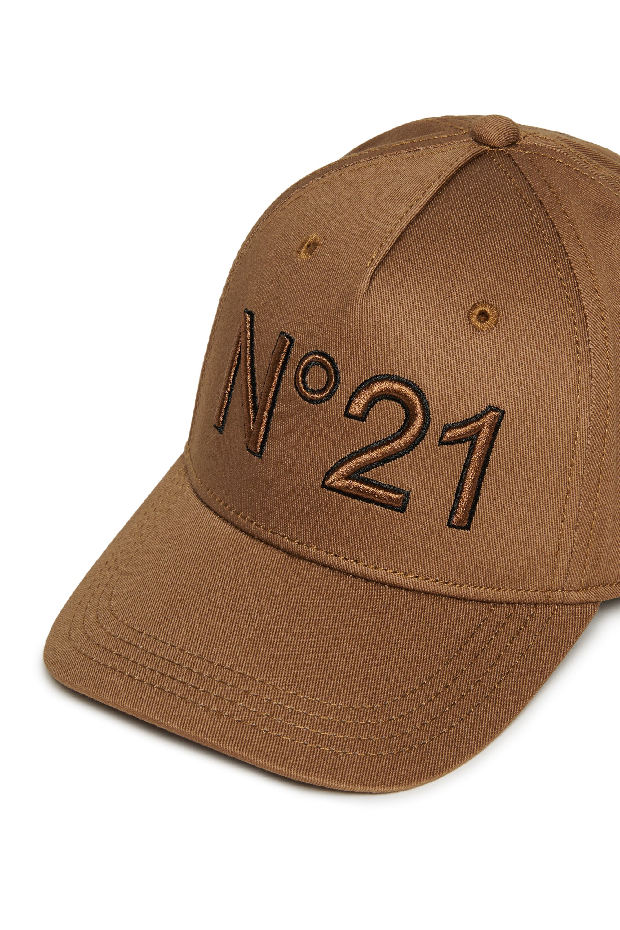 Branded gabardine baseball cap