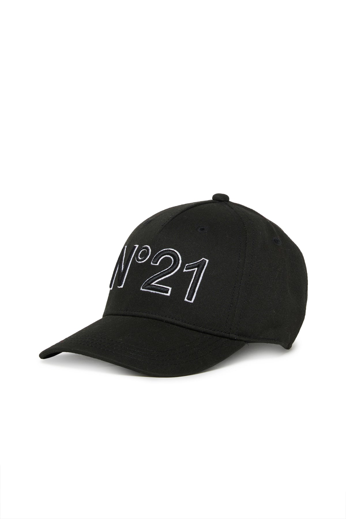 Branded gabardine baseball cap