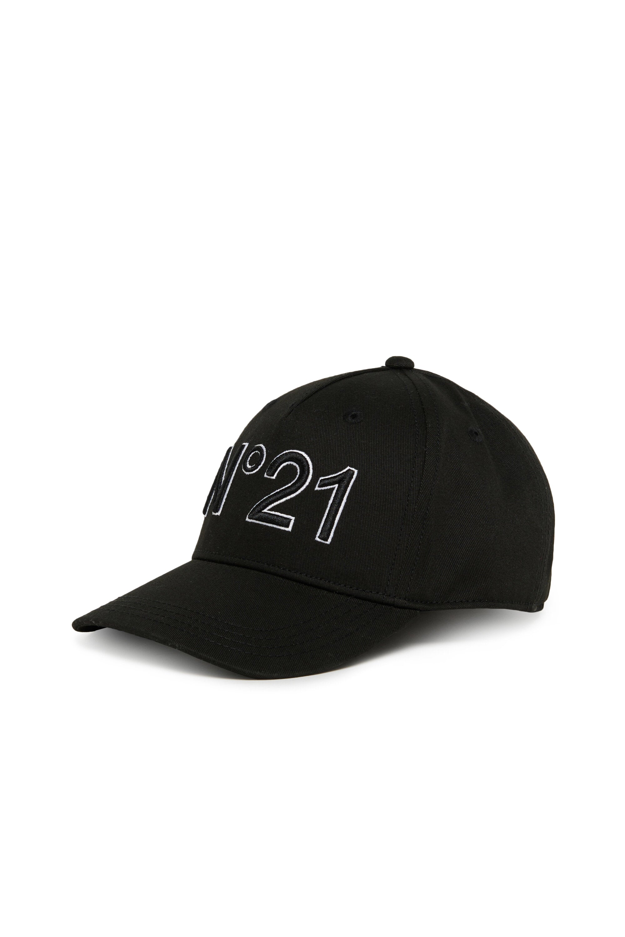 Branded gabardine baseball cap
