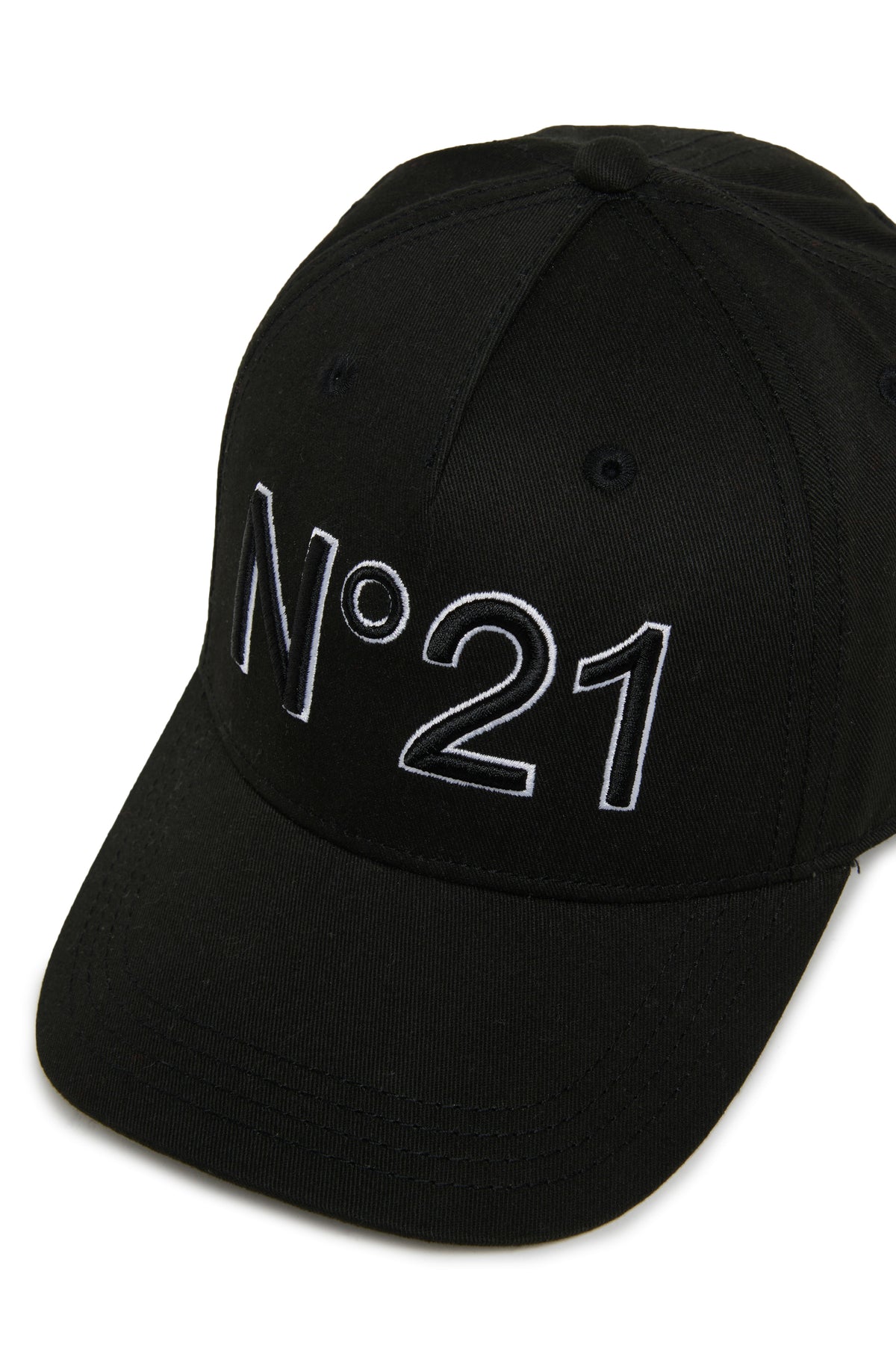 Branded gabardine baseball cap