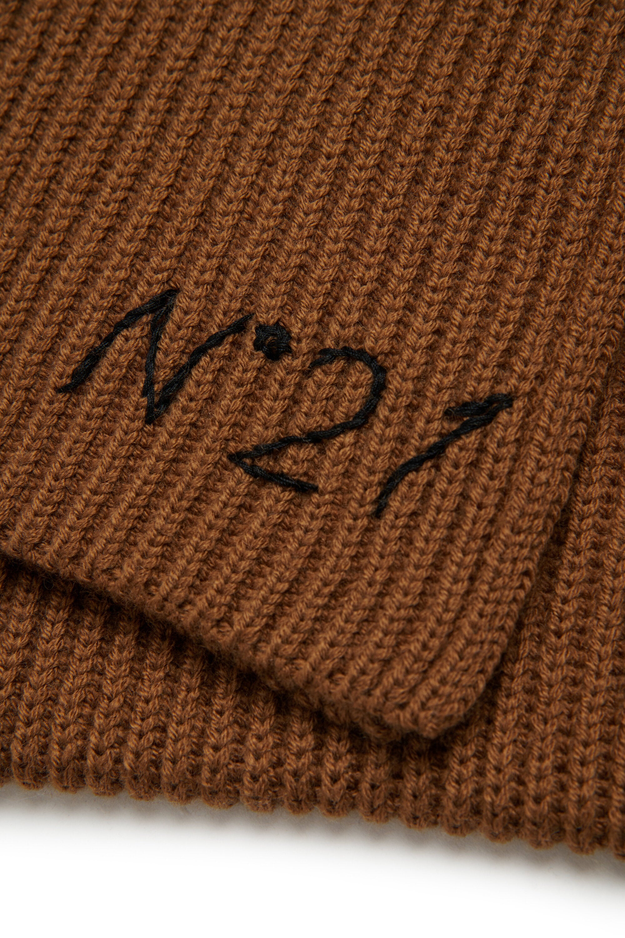 Wool-blend scarf with logo