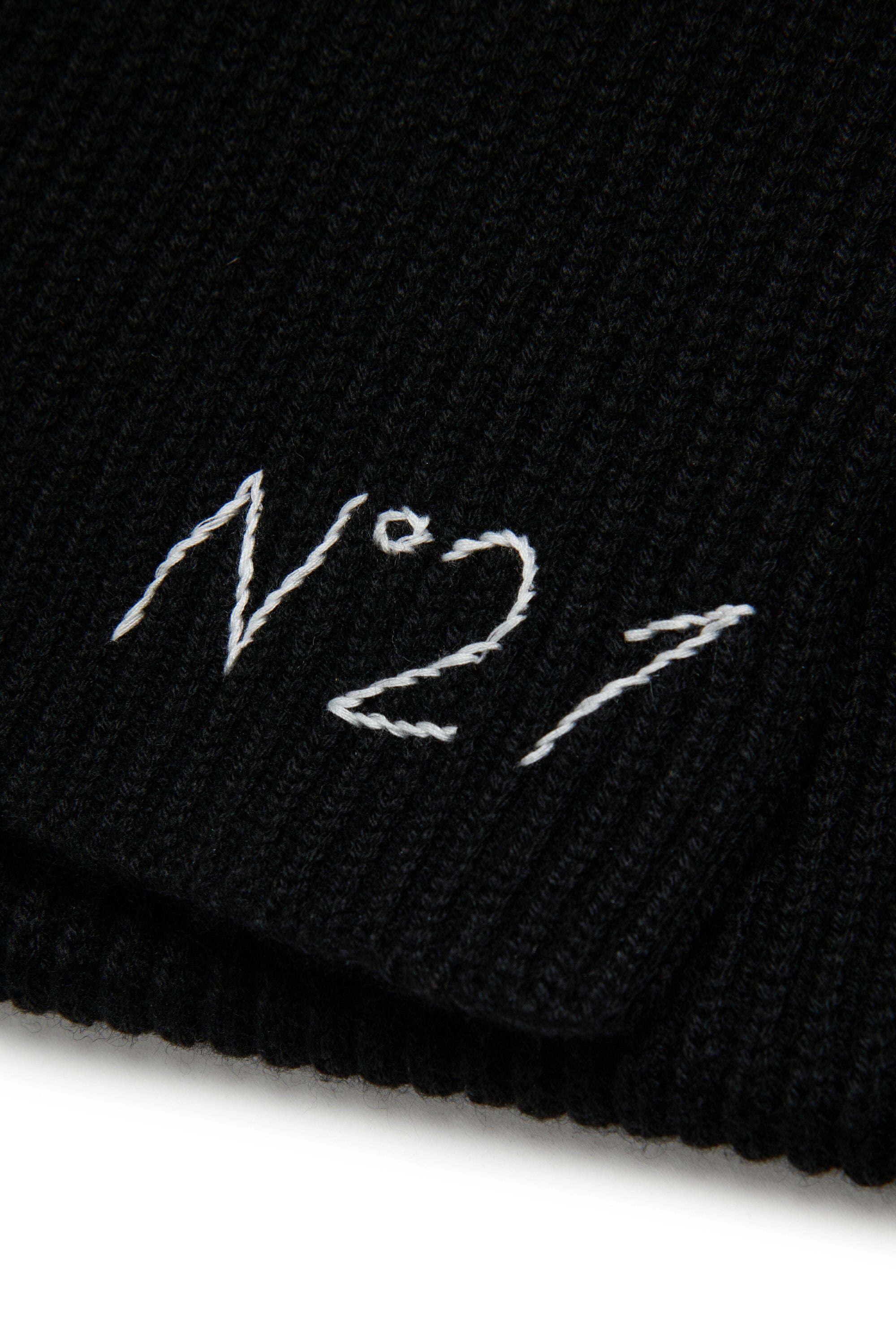 Wool-blend scarf with logo