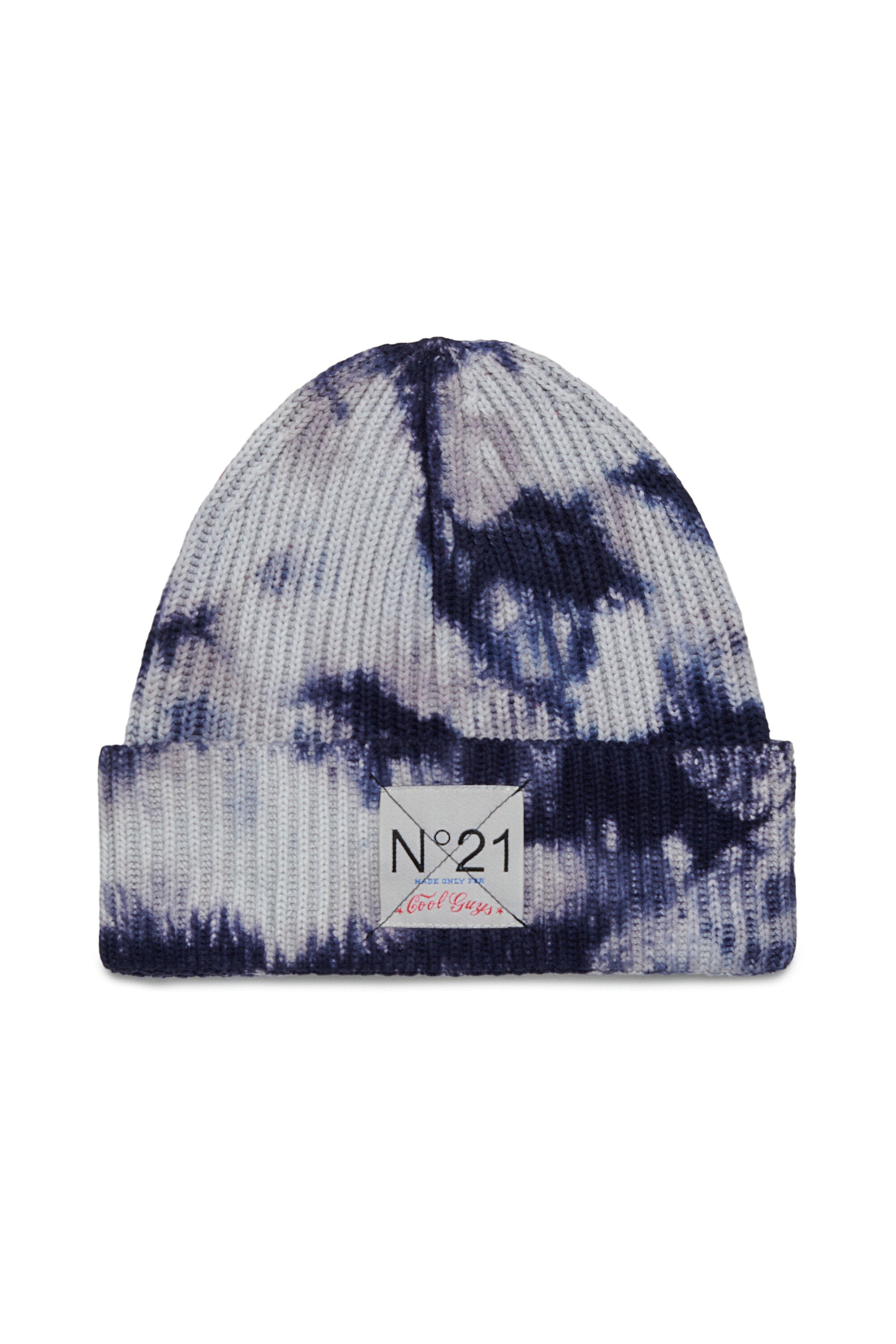 Tie-dye knit beanie