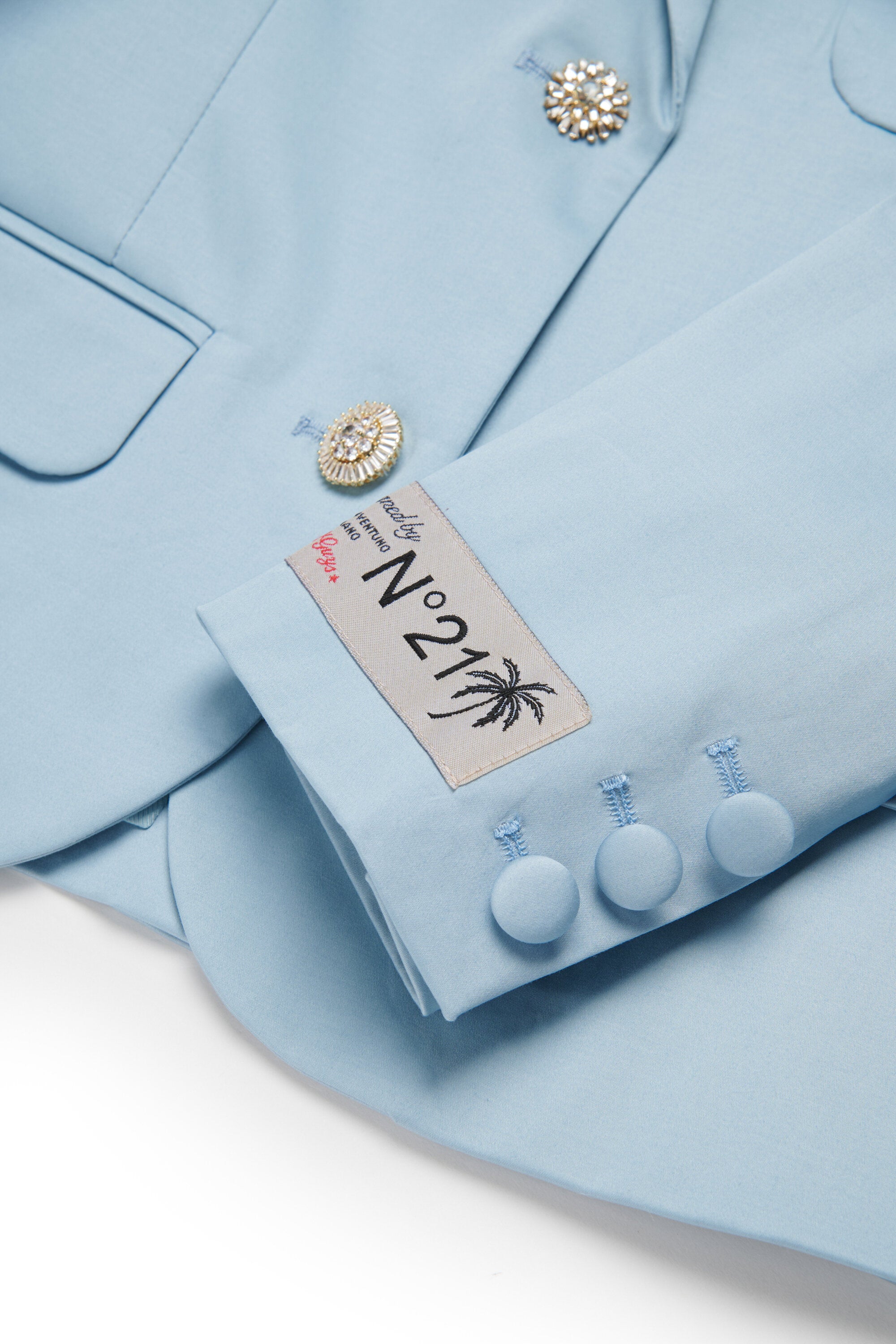 Blazer jacket with jeweled details