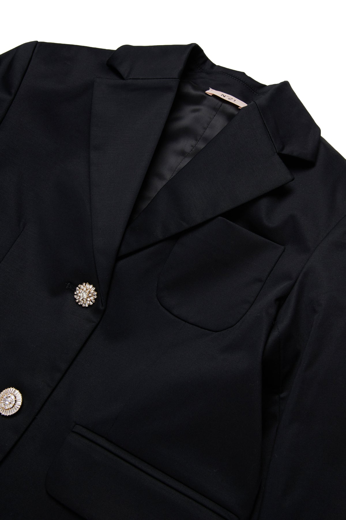 Blazer jacket with jeweled details