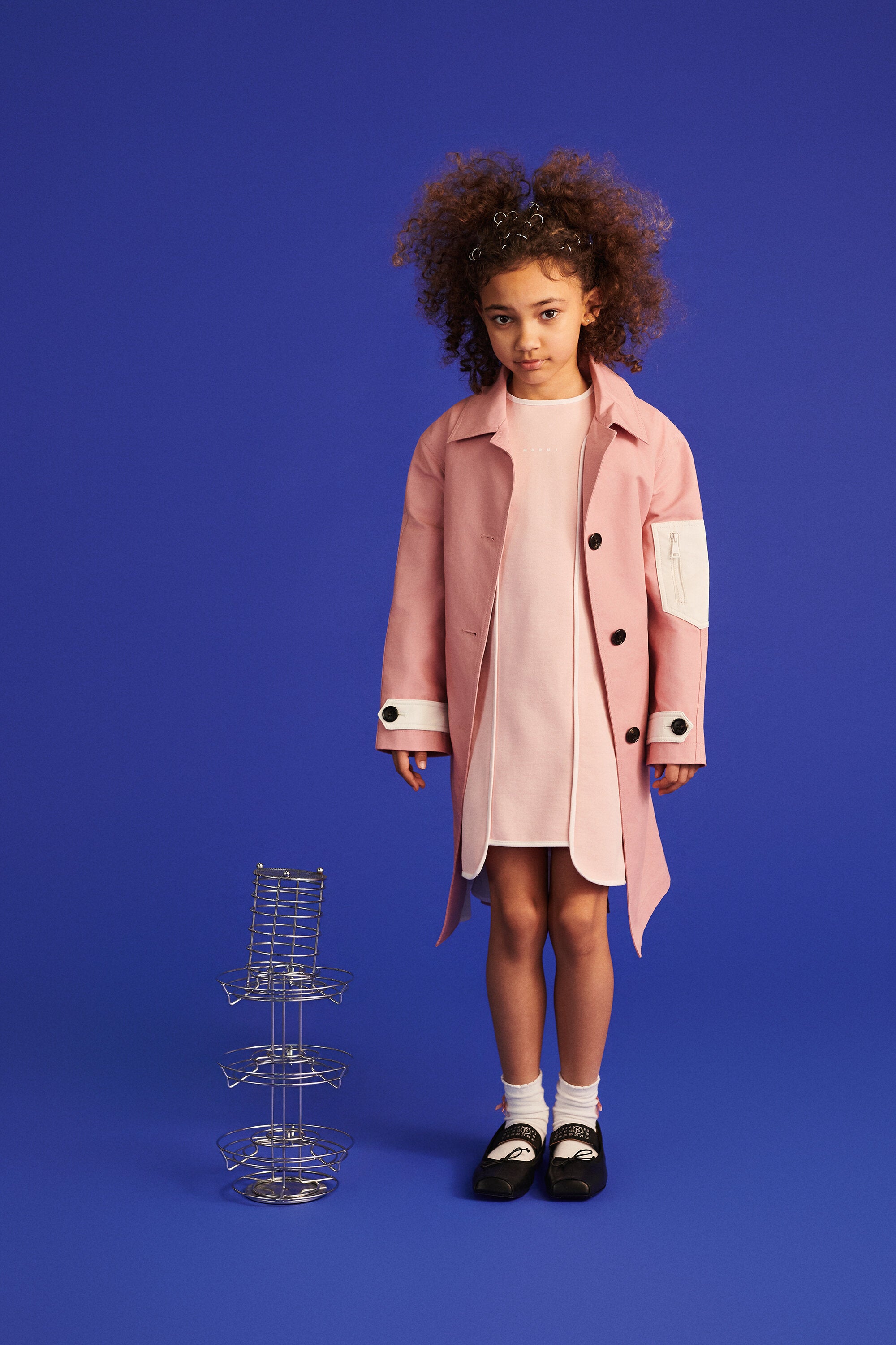 Trench jacket with logo