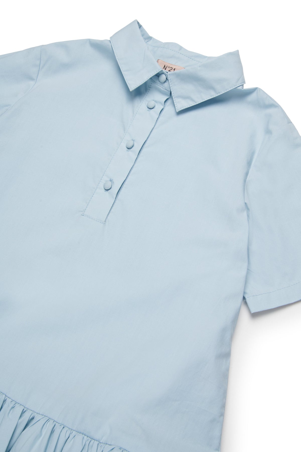 Shirt dress with logo