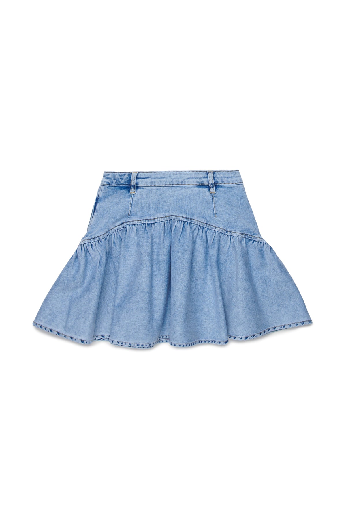 Short skirt with ruffles