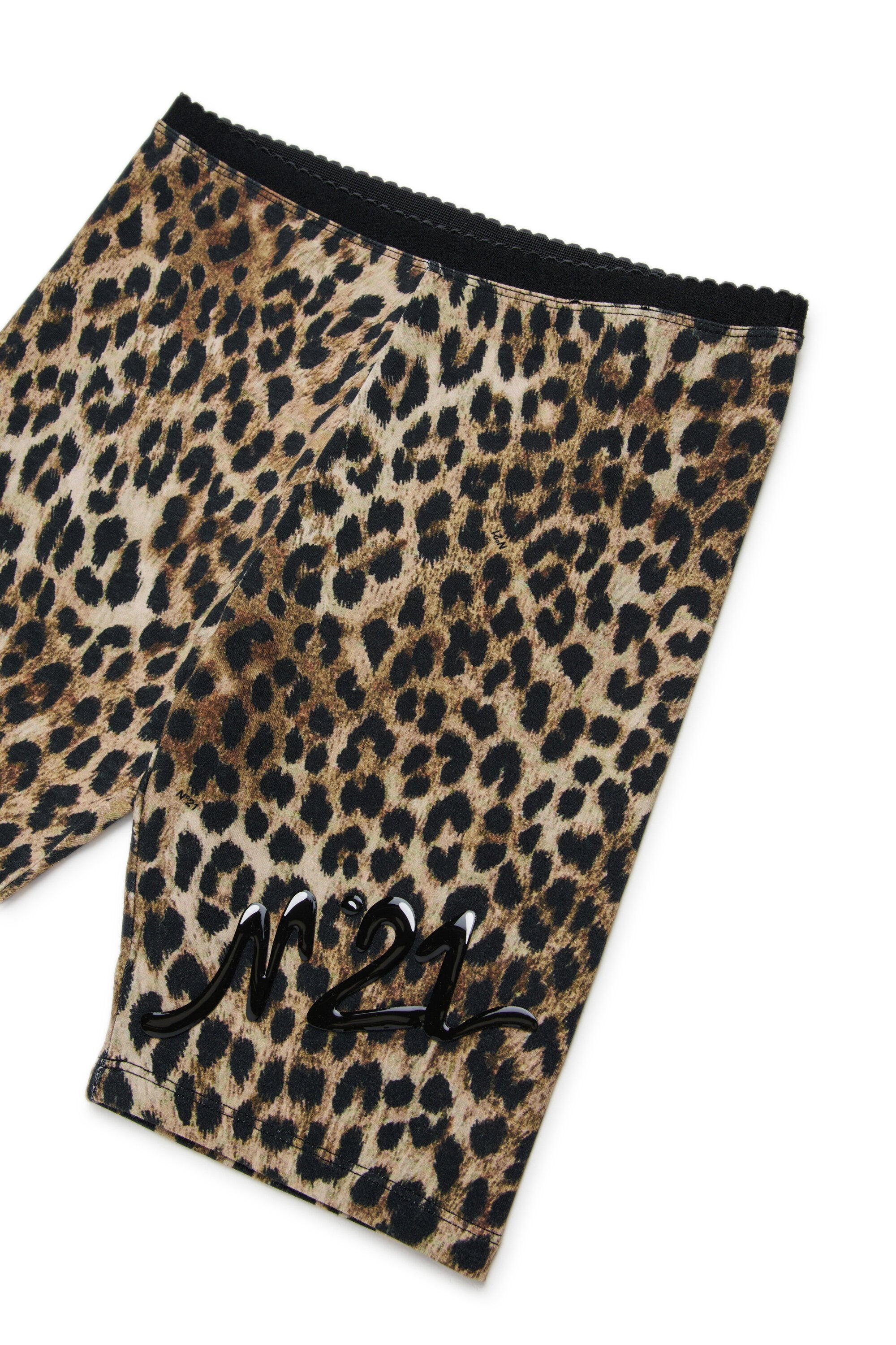 Biker shorts with logo