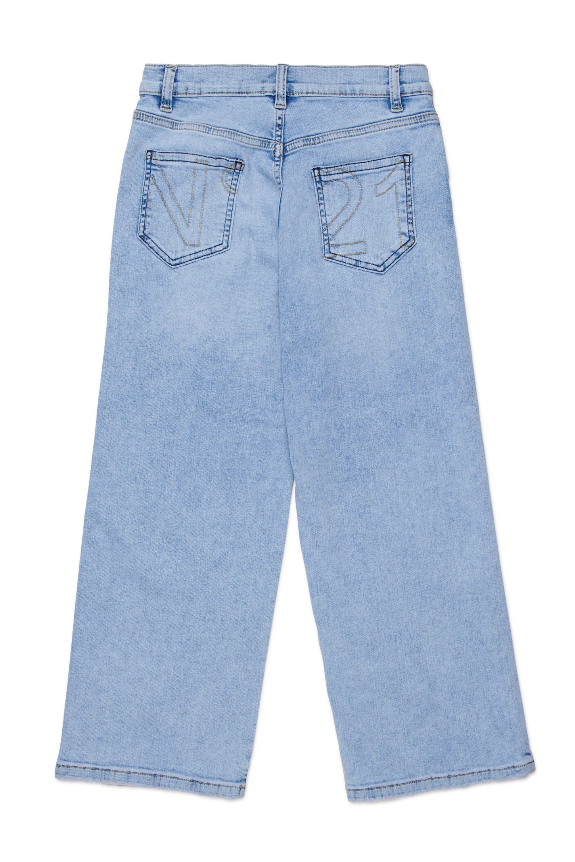 Relaxed light wash jeans