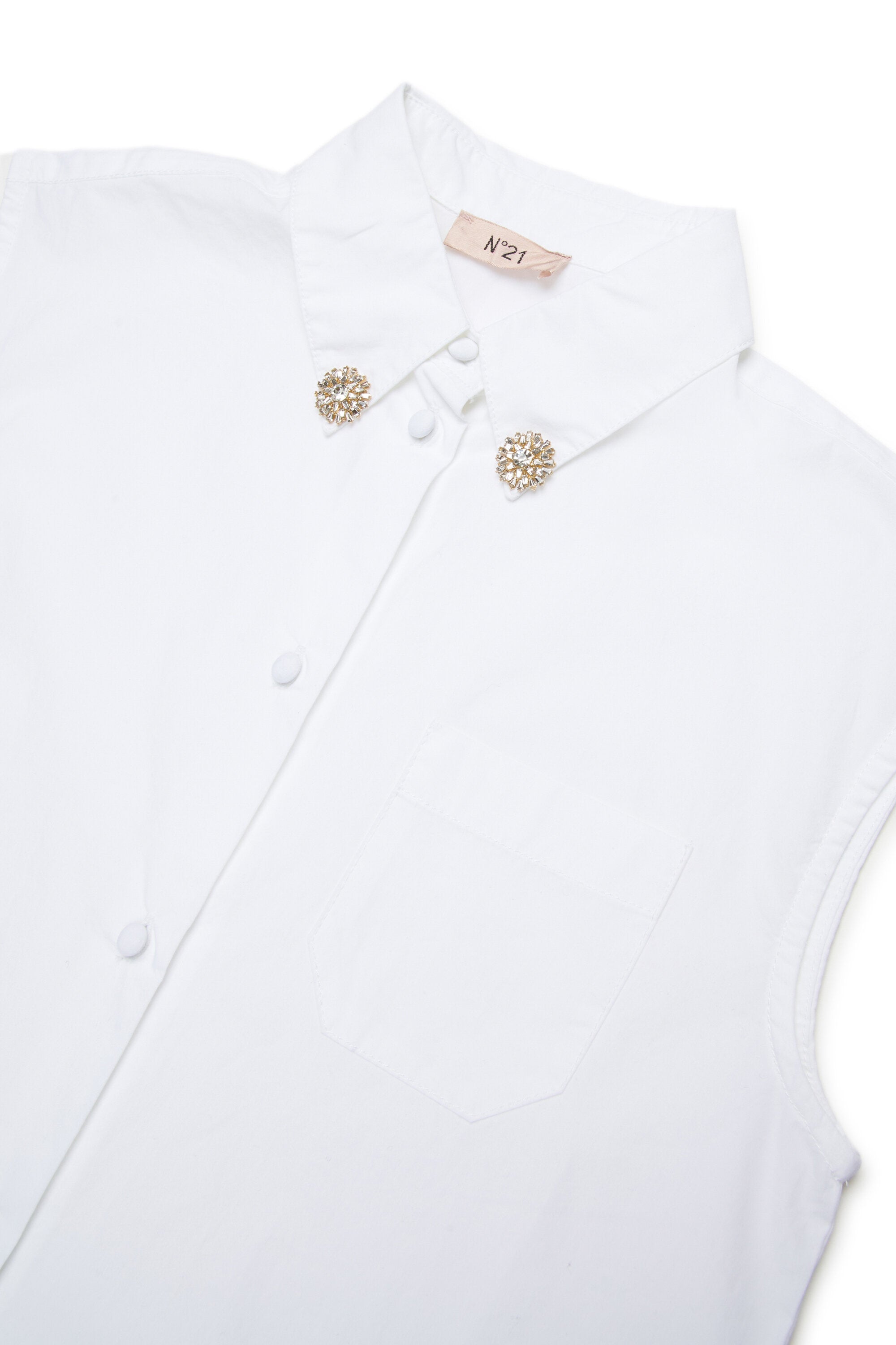 Sleeveless shirt with logo