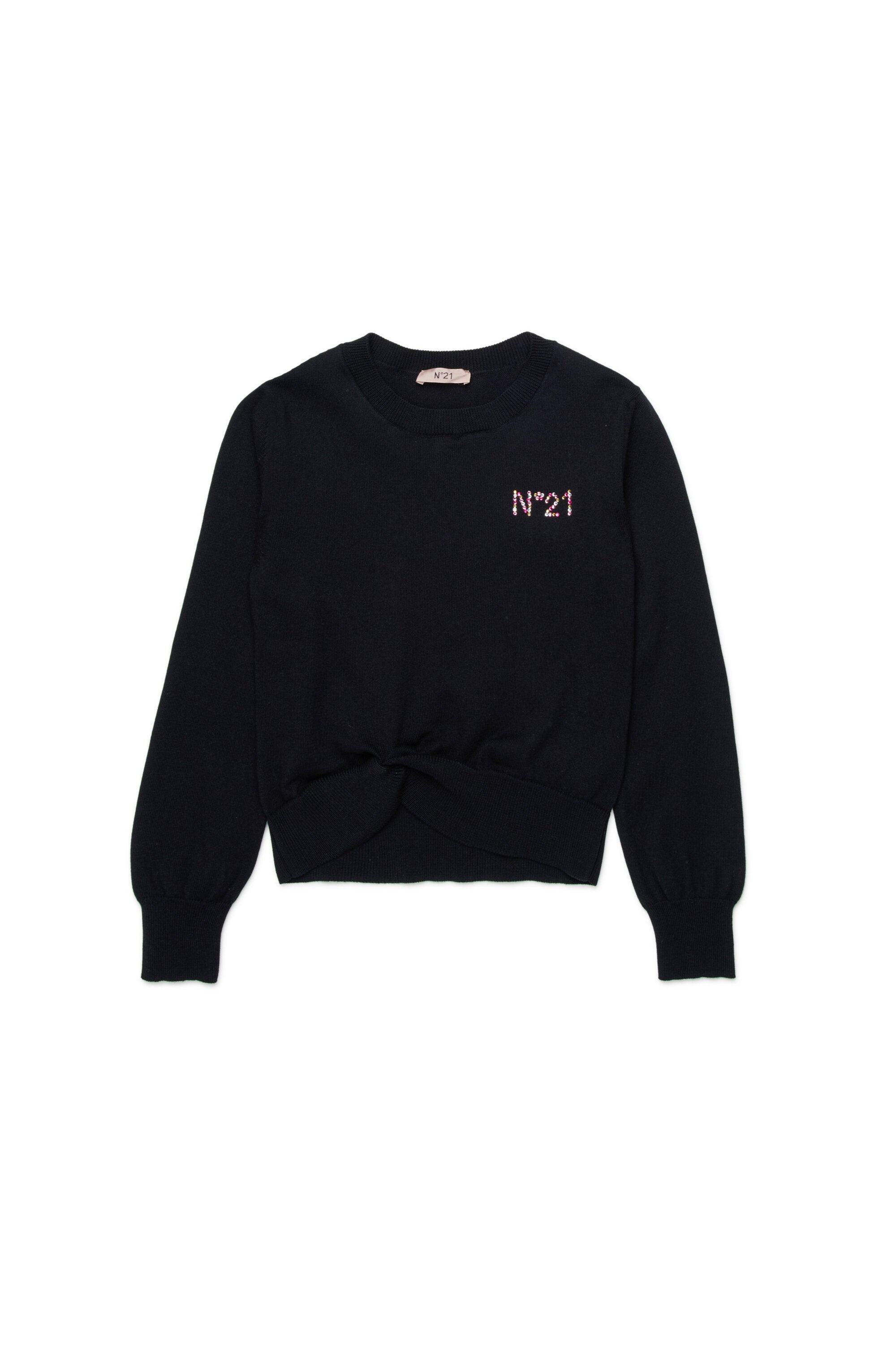 Crewneck sweater with logo