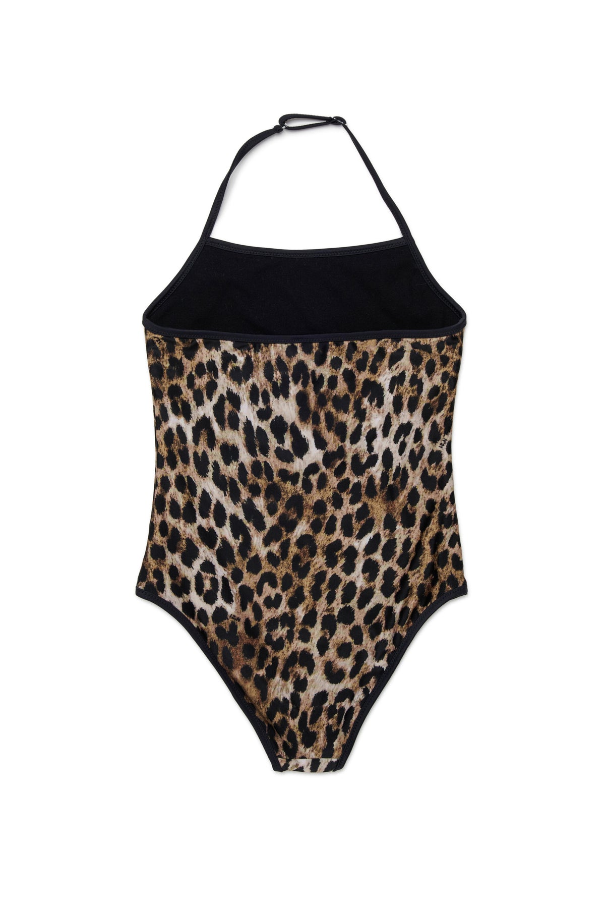 One-piece swimsuit with animal print