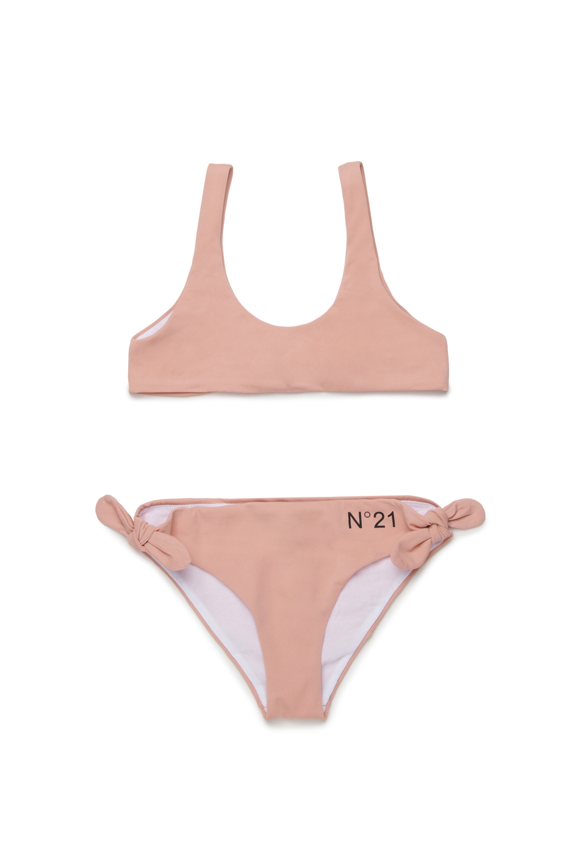 Bikini with bows and logo