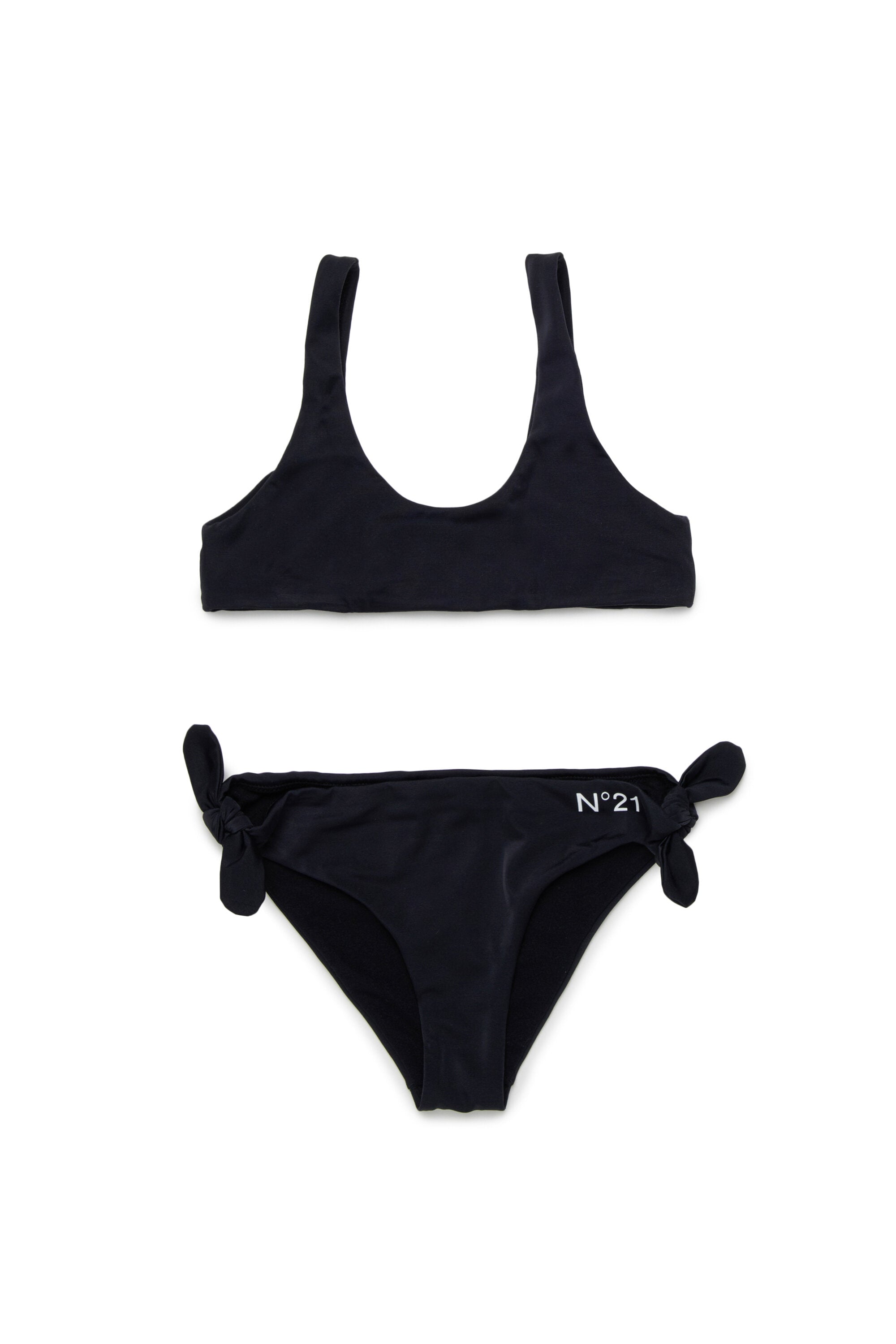 Bikini with bows and logo