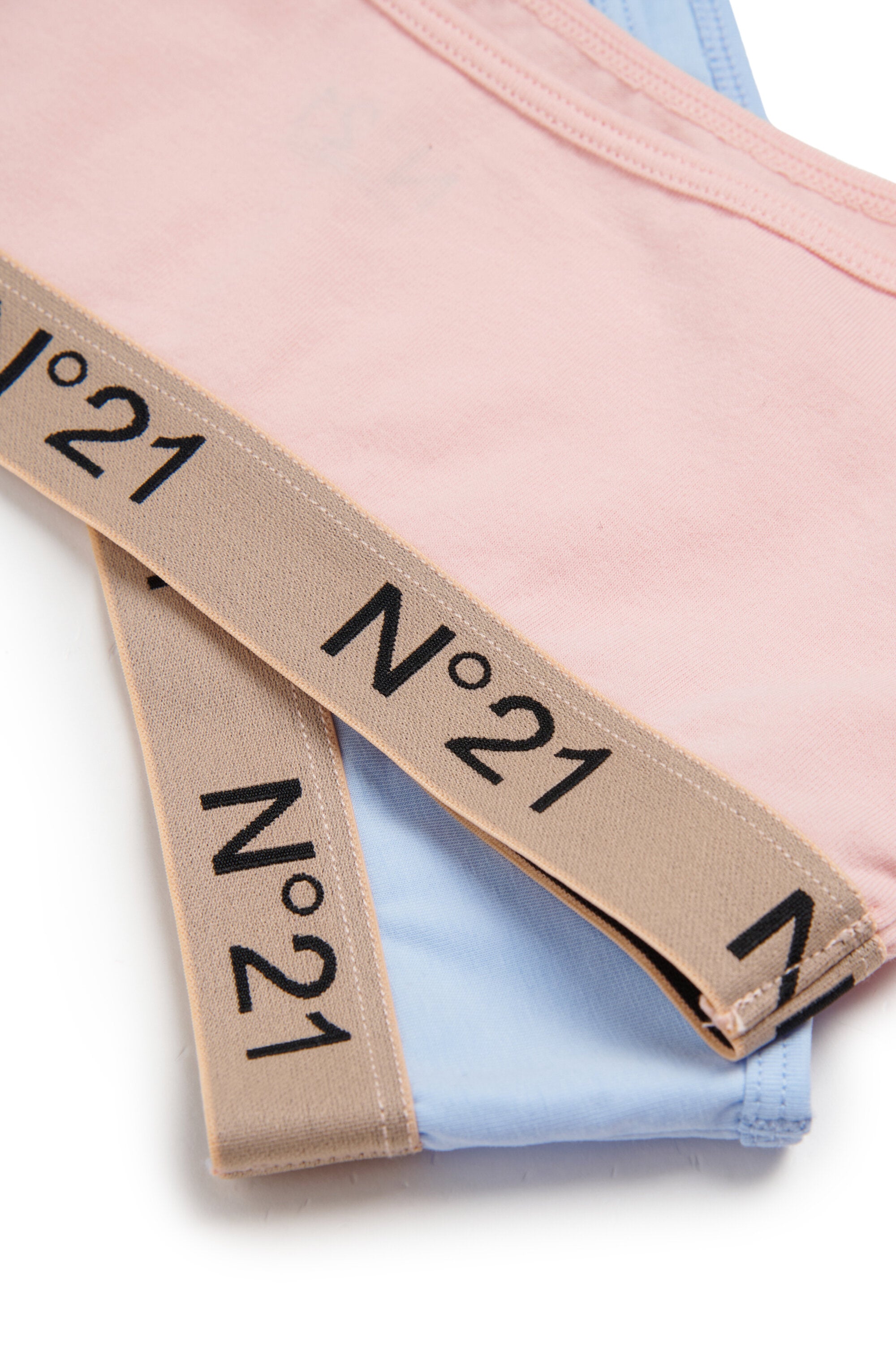 Set of sports bras with logo