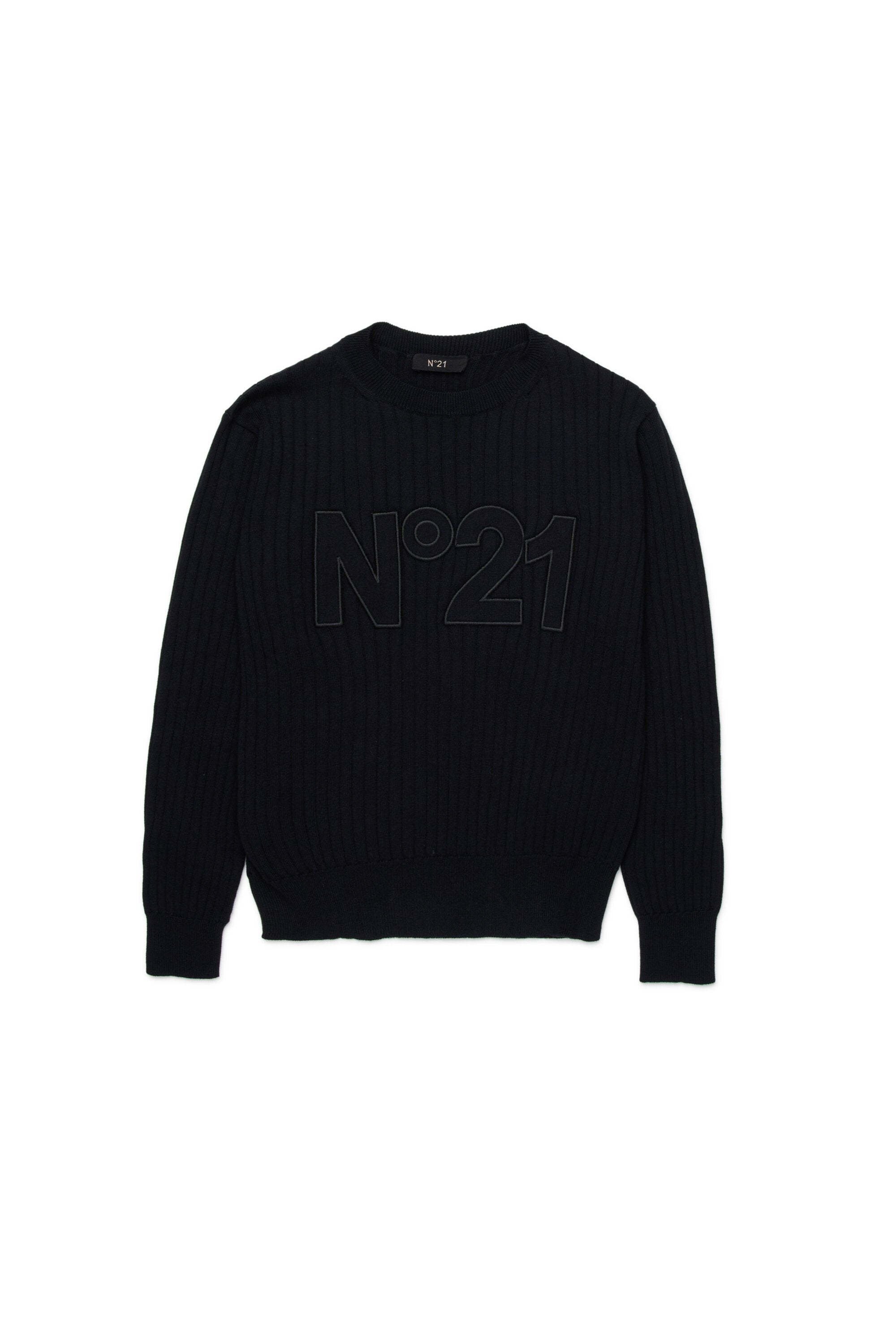 Crew-neck pullover with logo