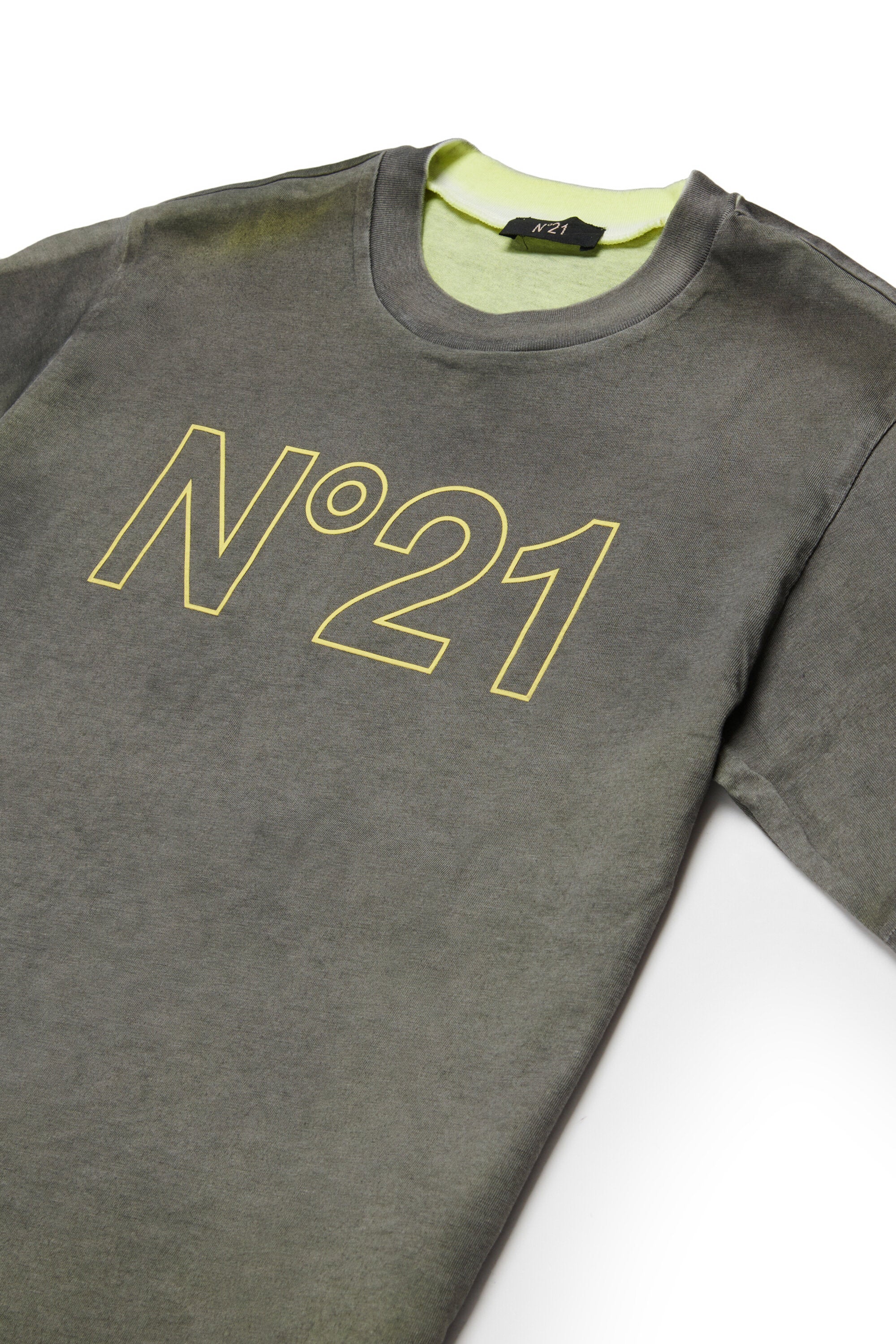 Vintage-effect t-shirt with logo