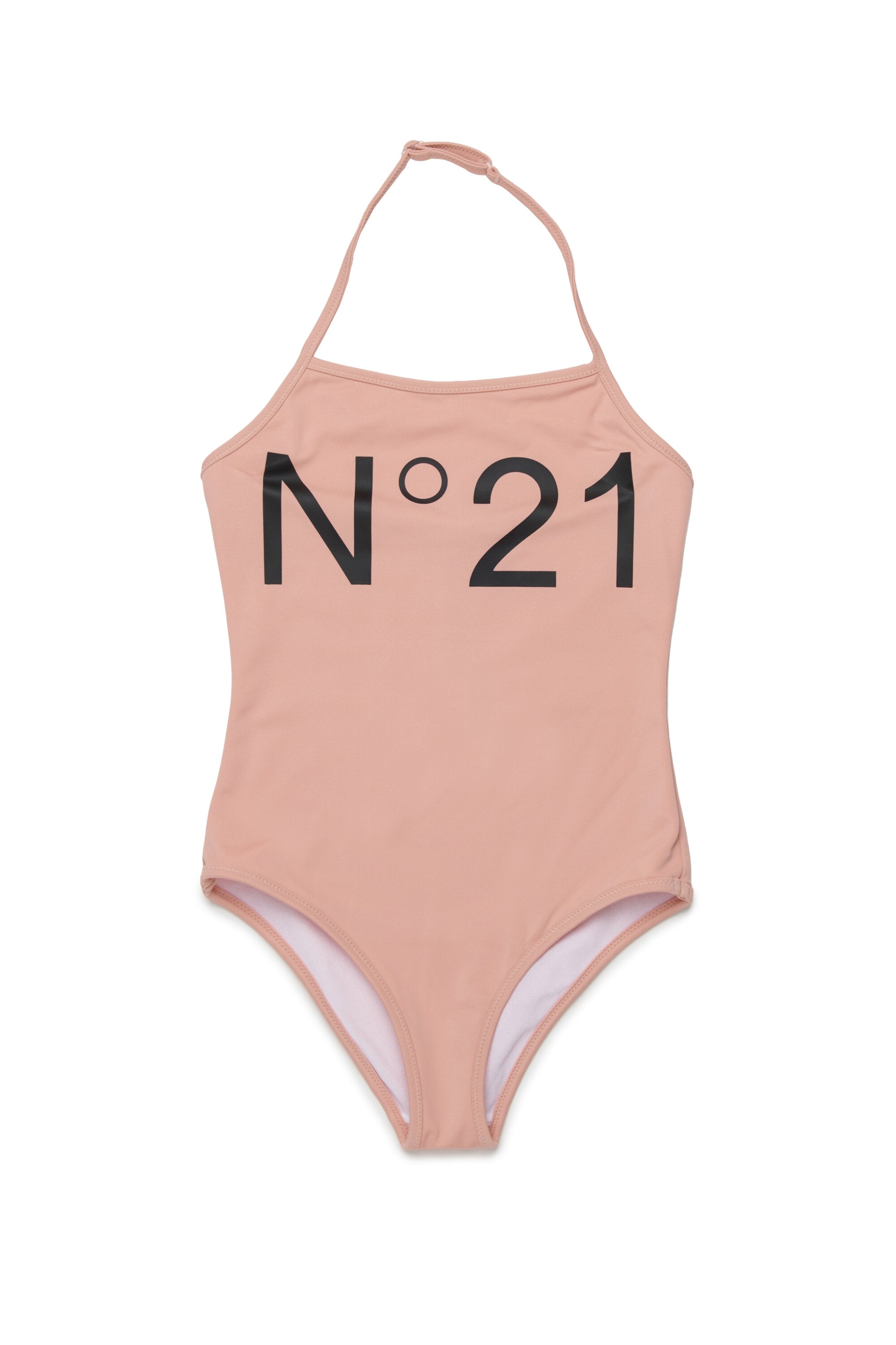 One-piece swimsuit with logo