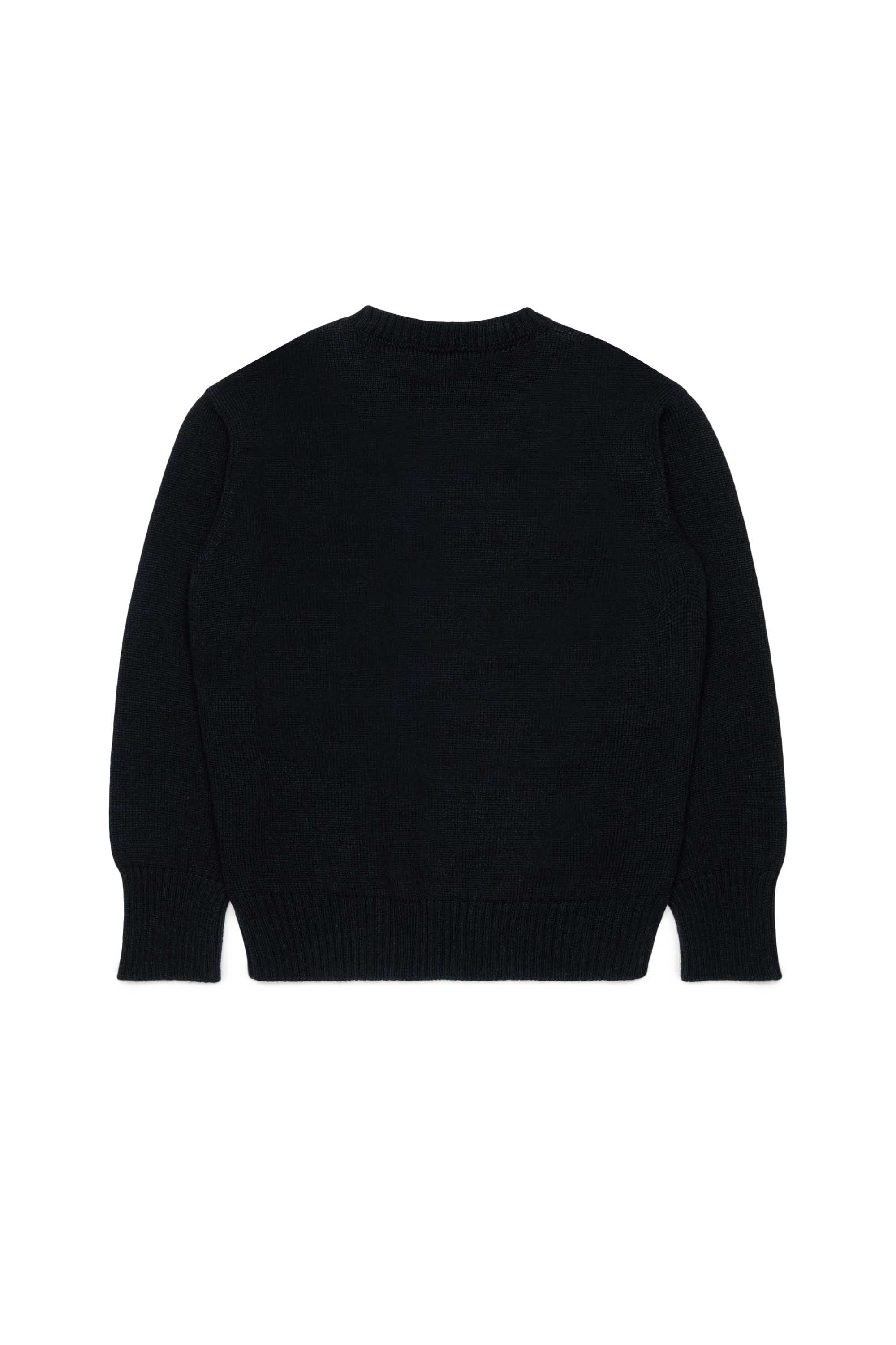 Crew-neck pullover with logo