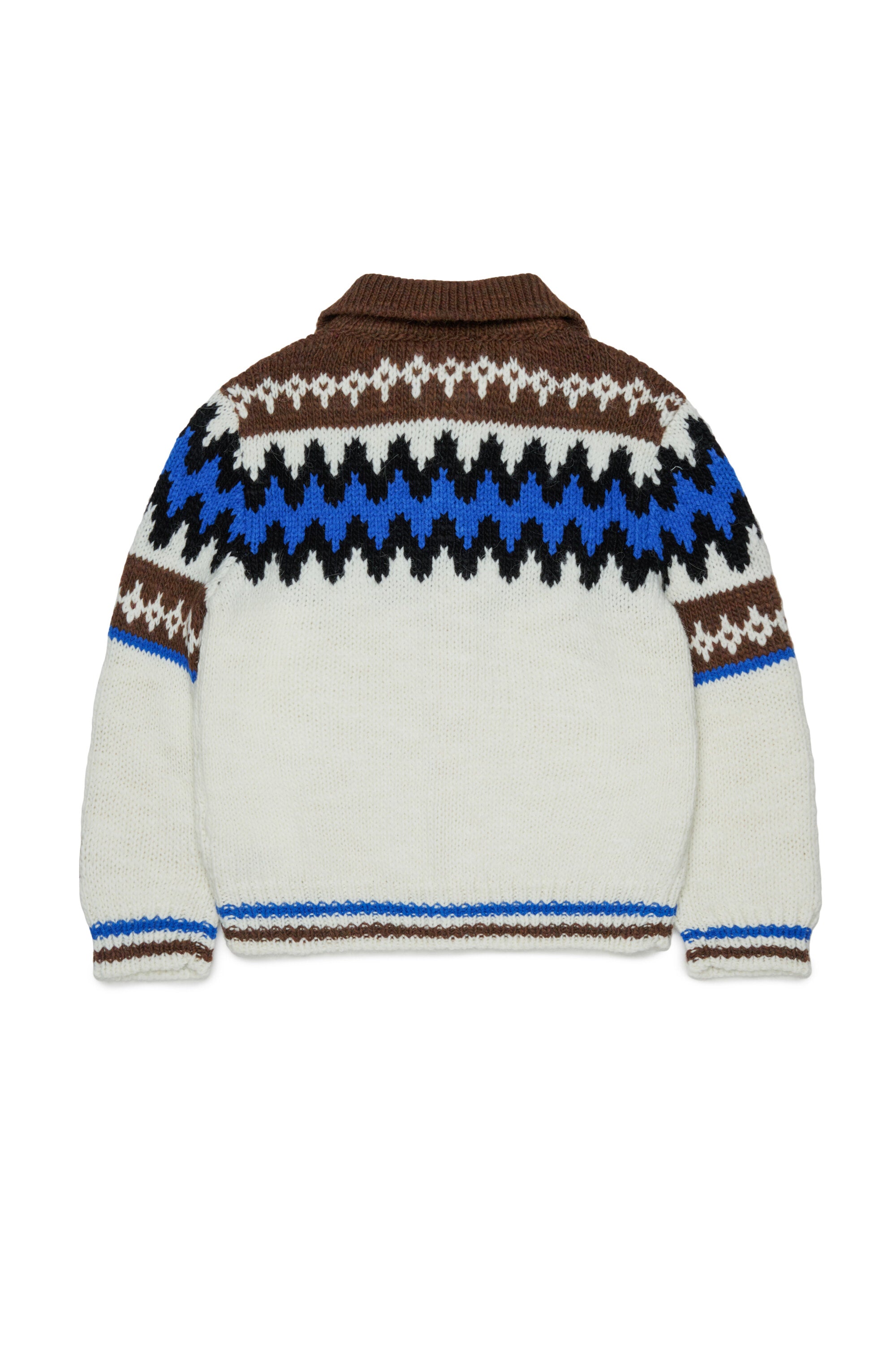 Knitted cardigan with zipper
