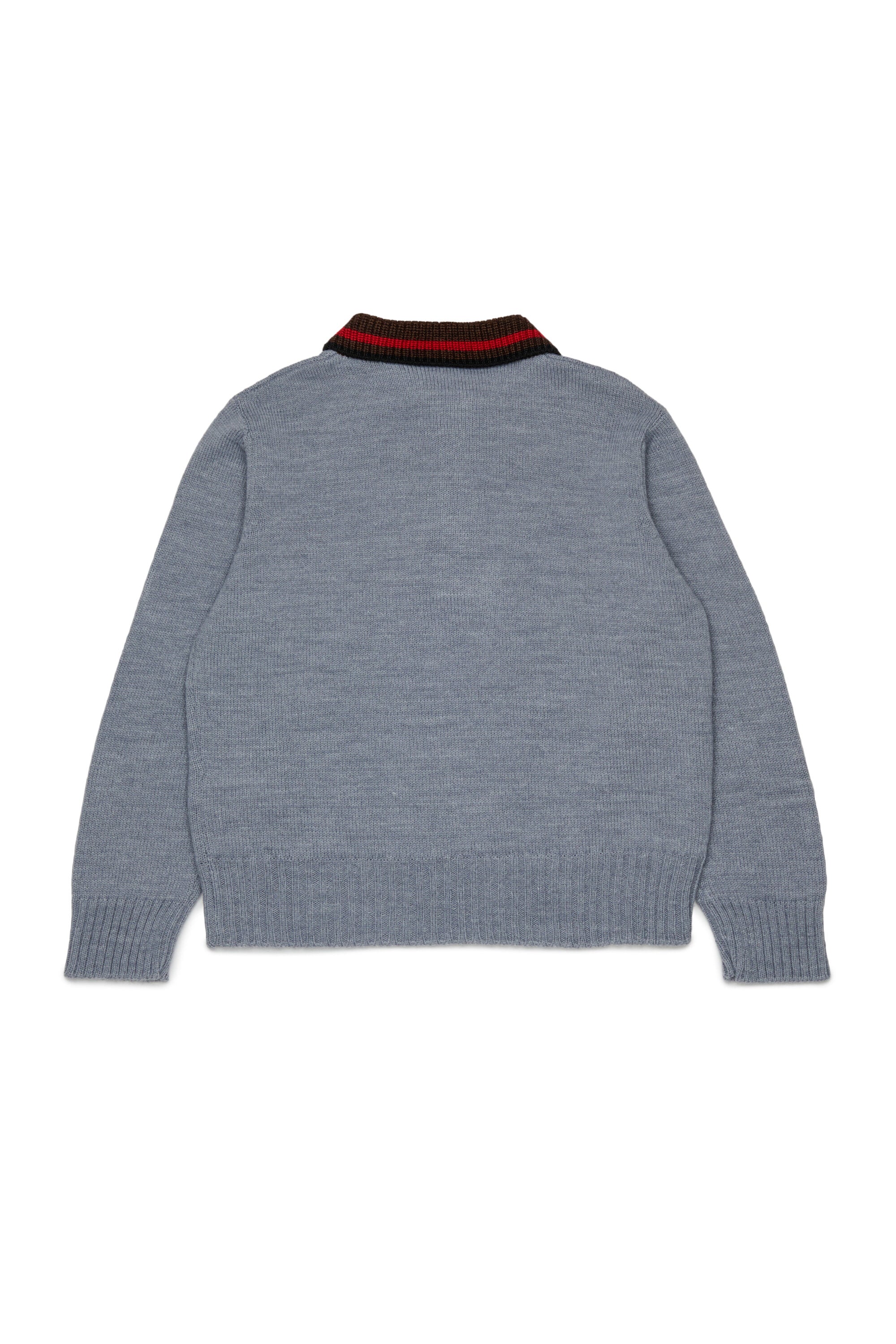 Knitted pullover with logo