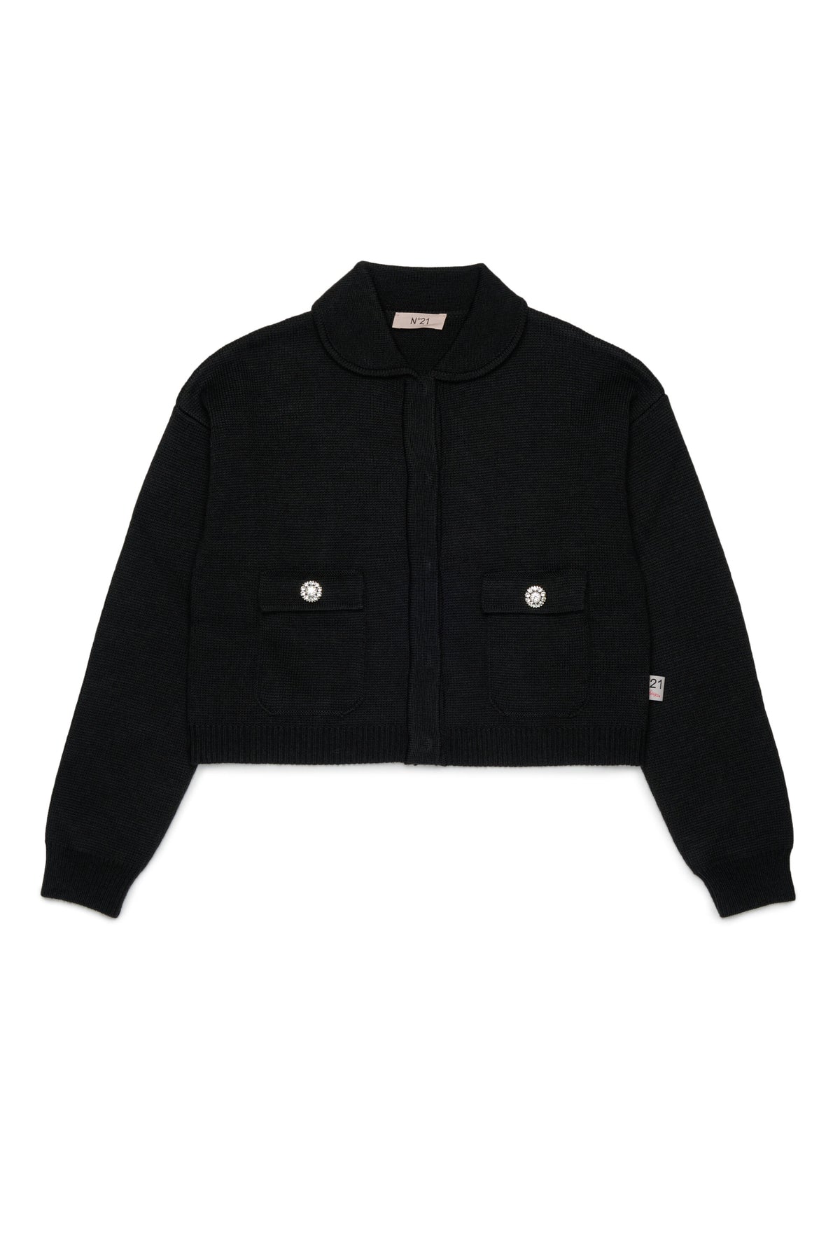 Cardigan with jewel buttons