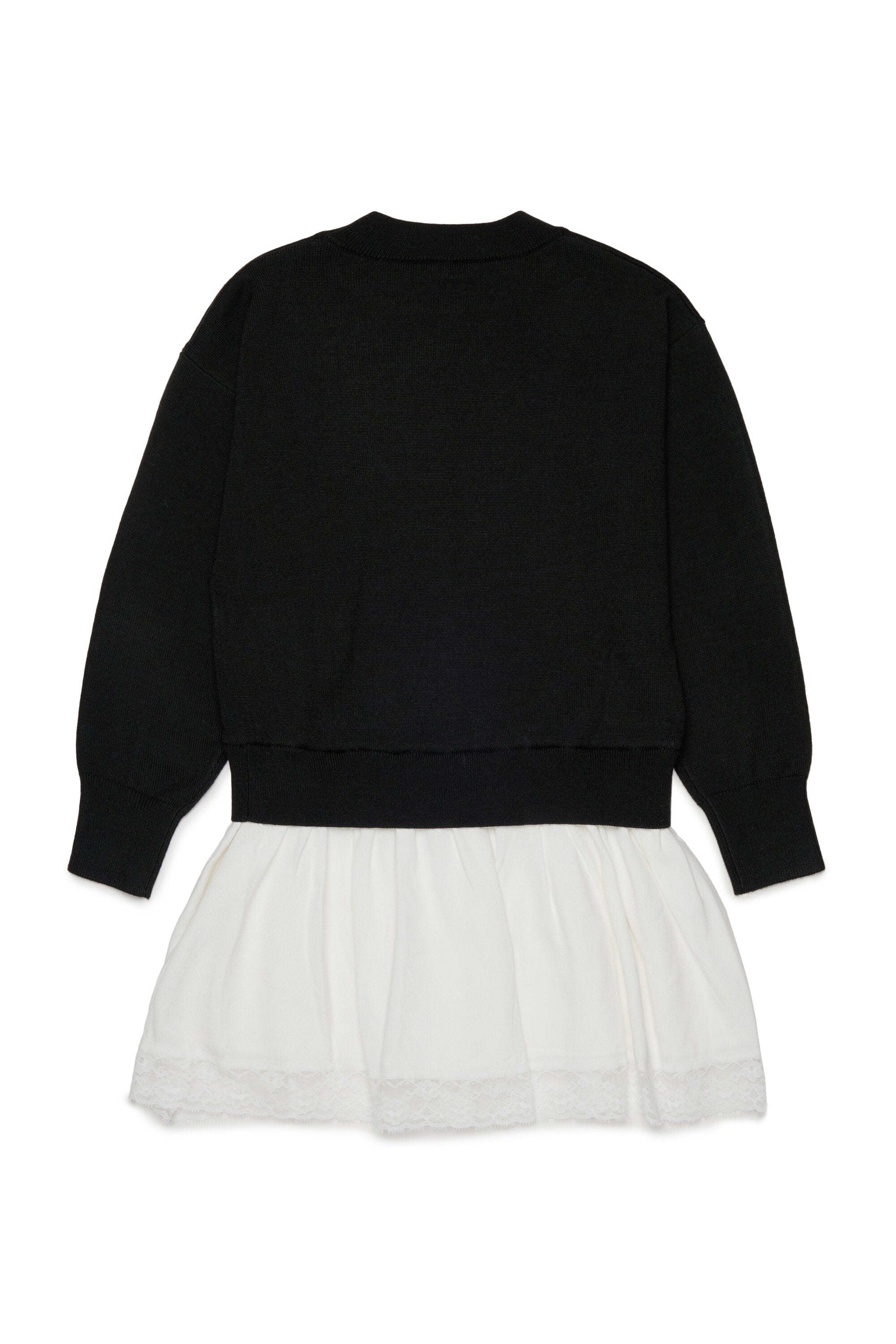 Knit dress with logo