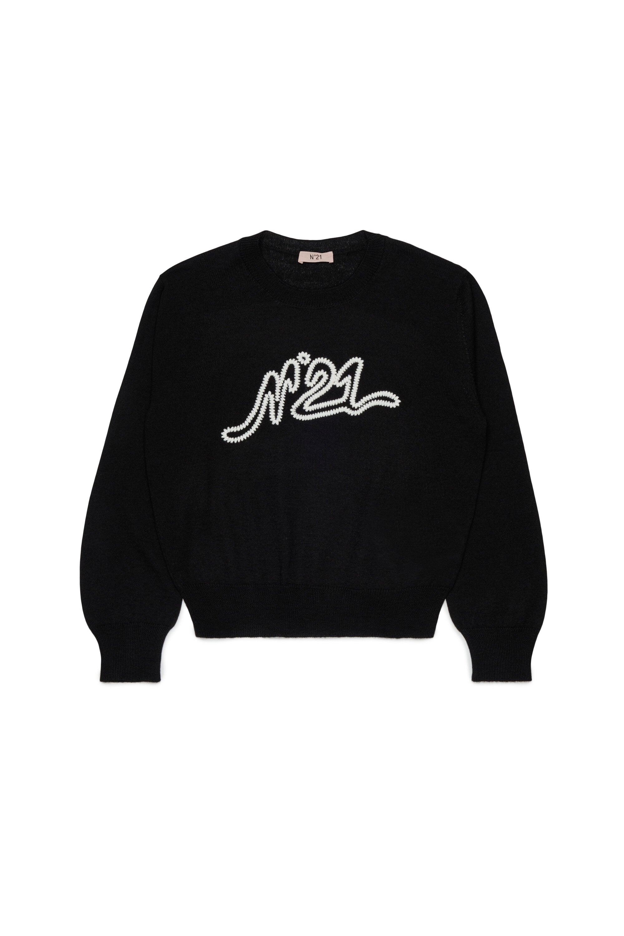 Crewneck pullover with logo