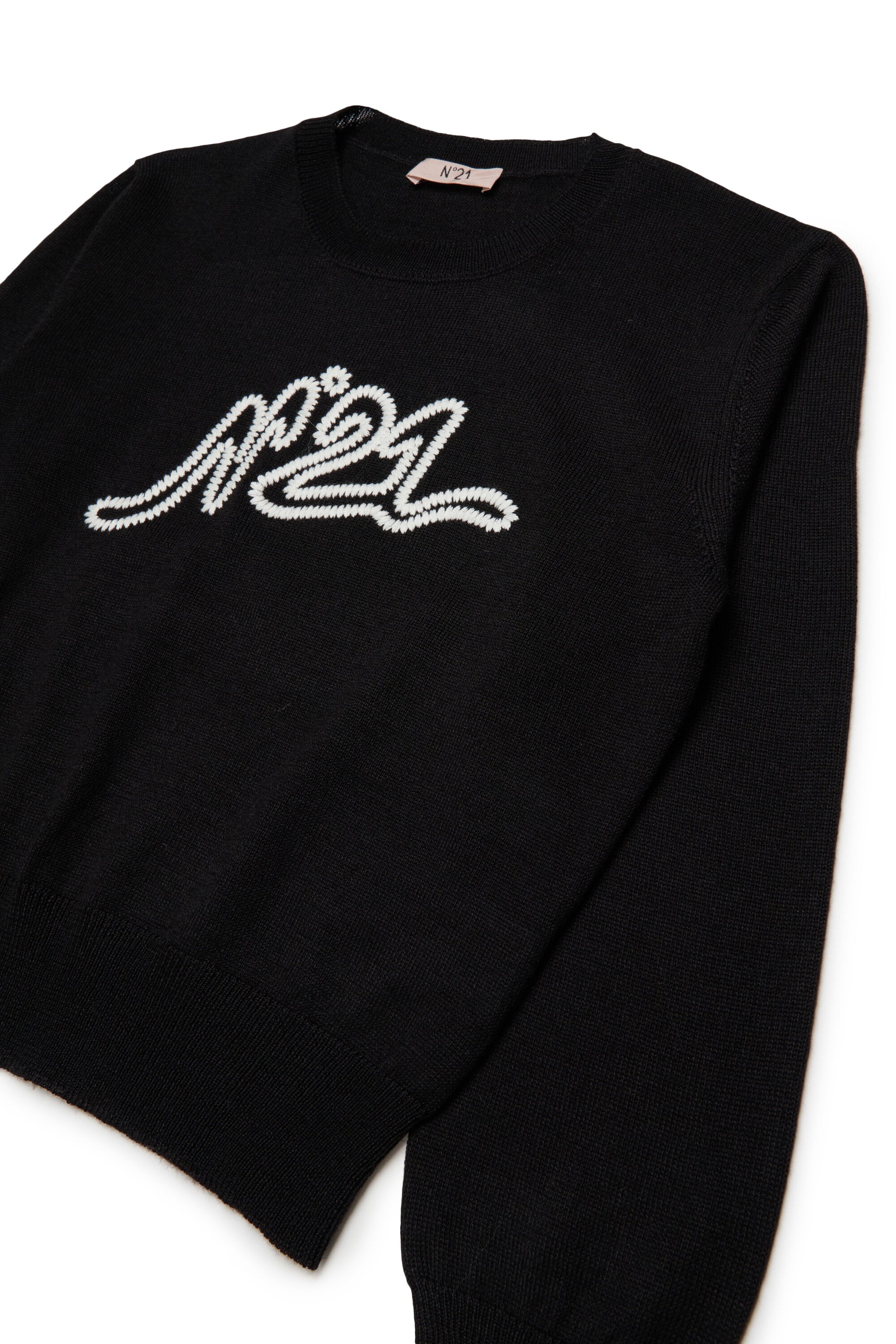 Crewneck pullover with logo