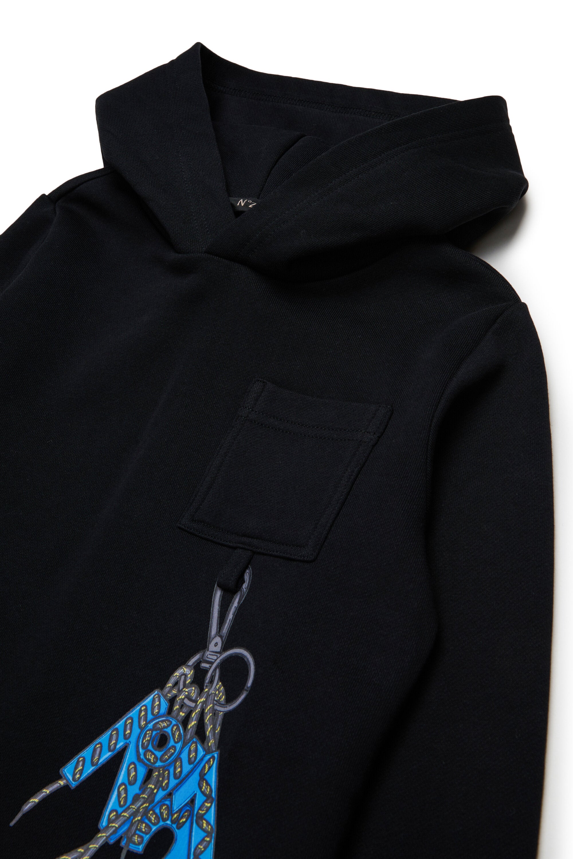 Hooded sweatshirt with graphic print