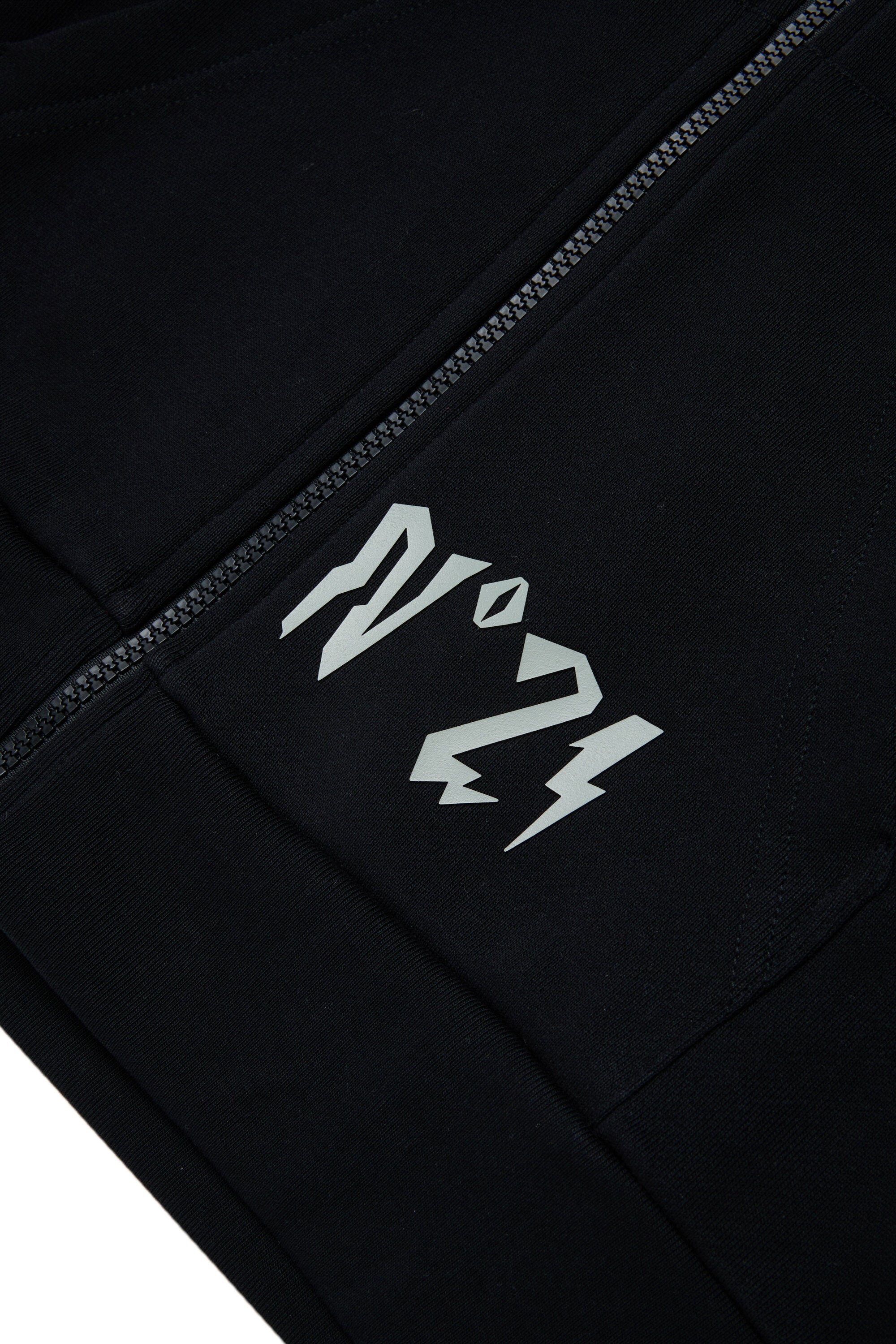 Zip sweatshirt with logo