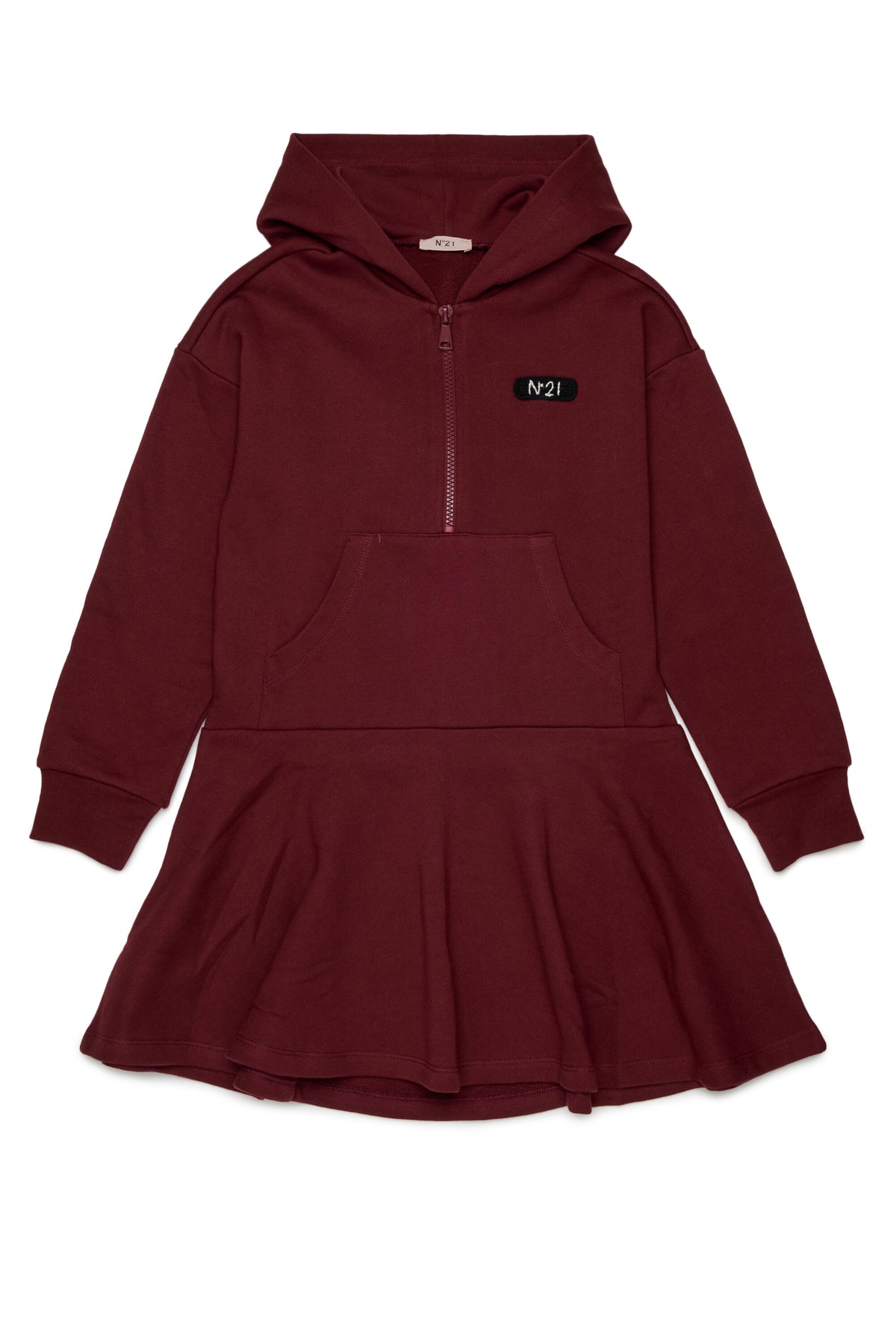 Fleece dress with logo