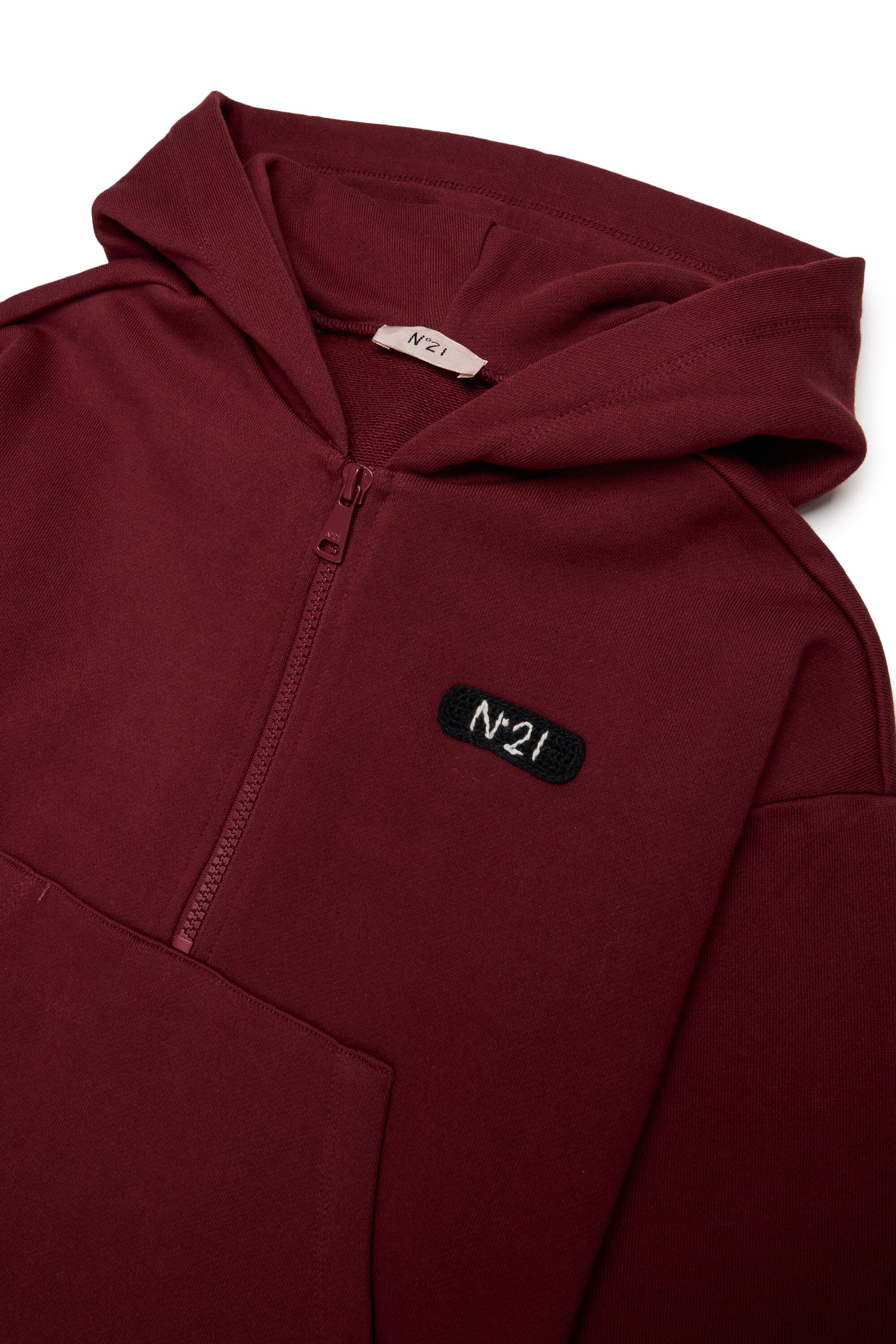 Fleece dress with logo