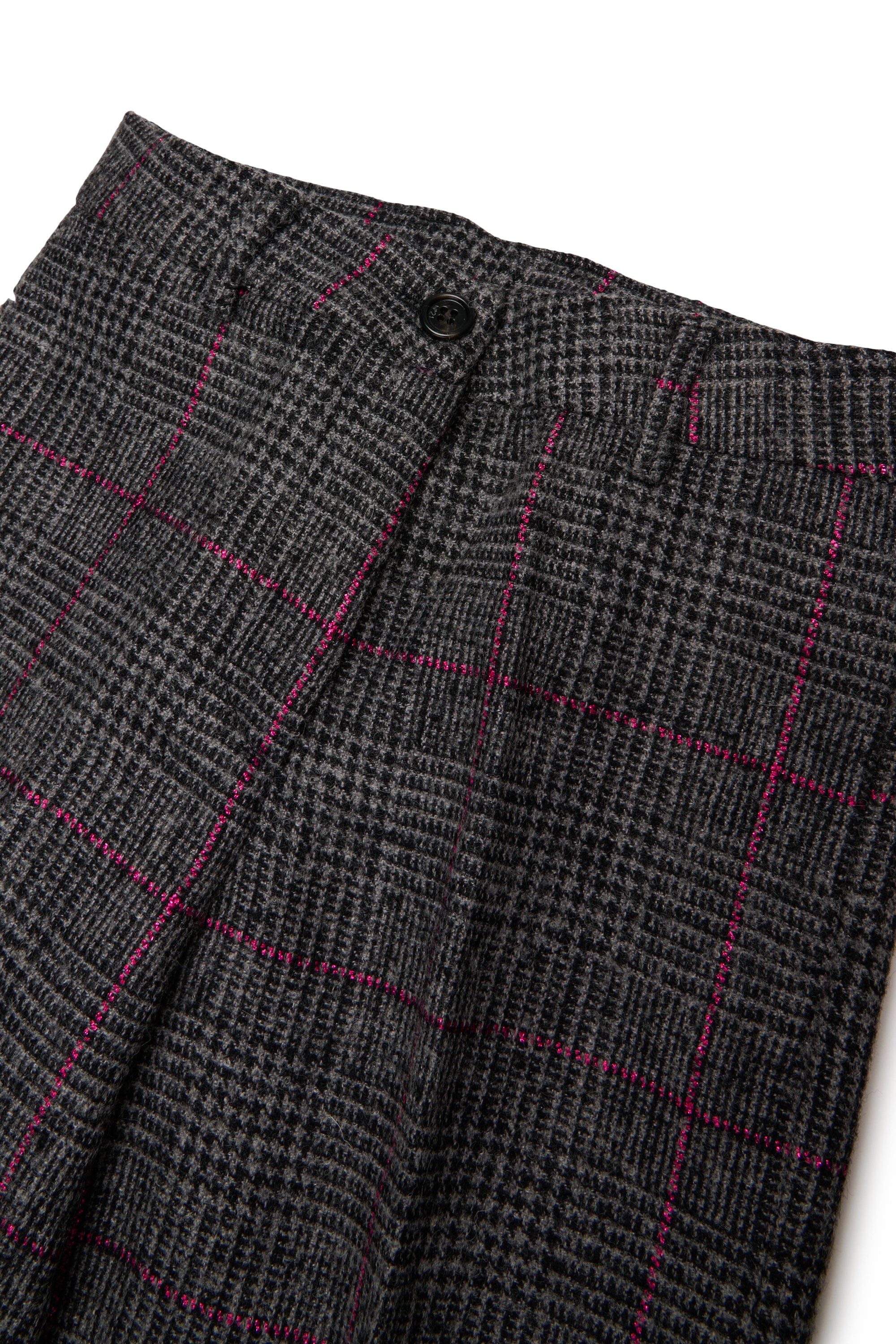 Formal check-pattern pants