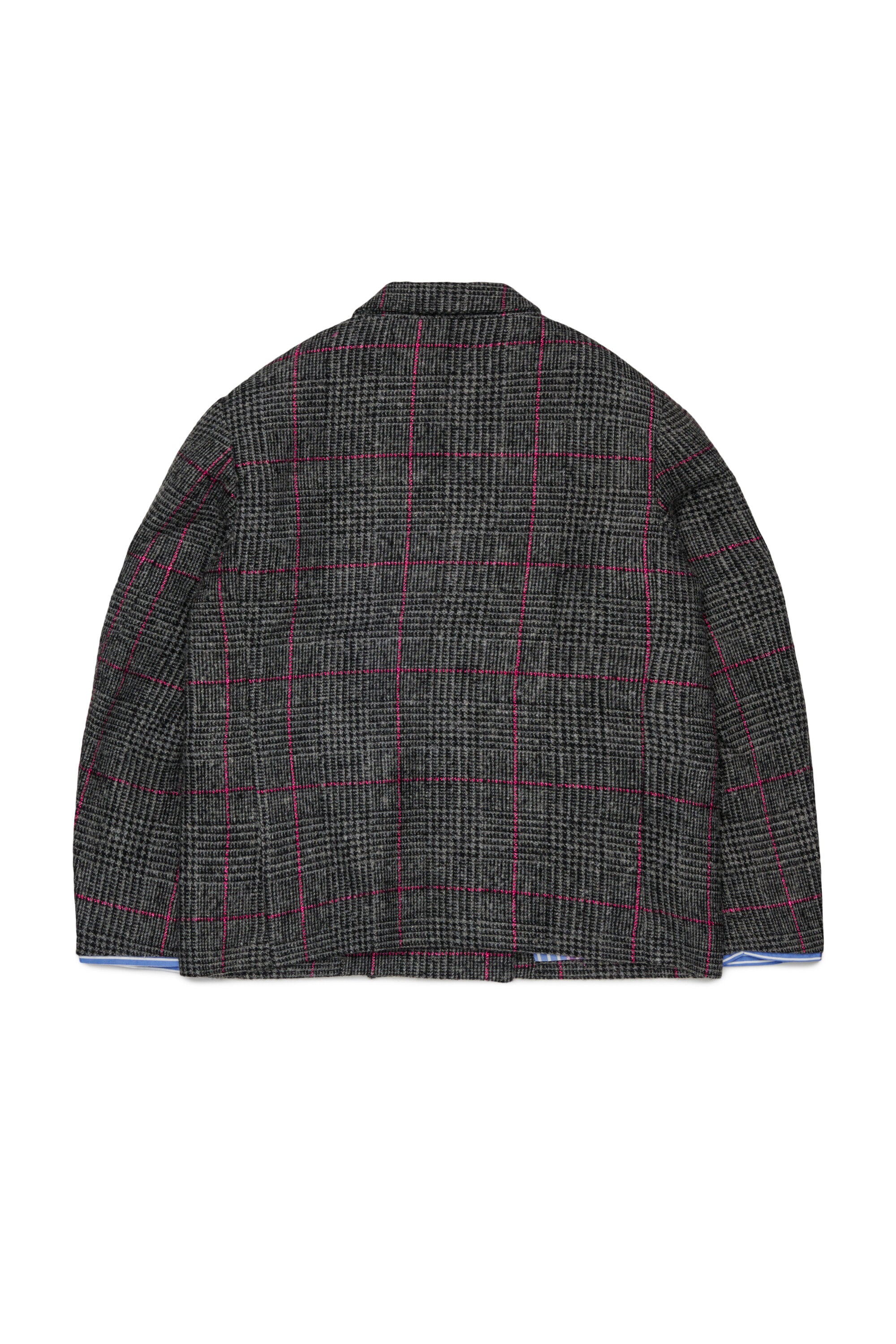 Double-breasted blazer with logo