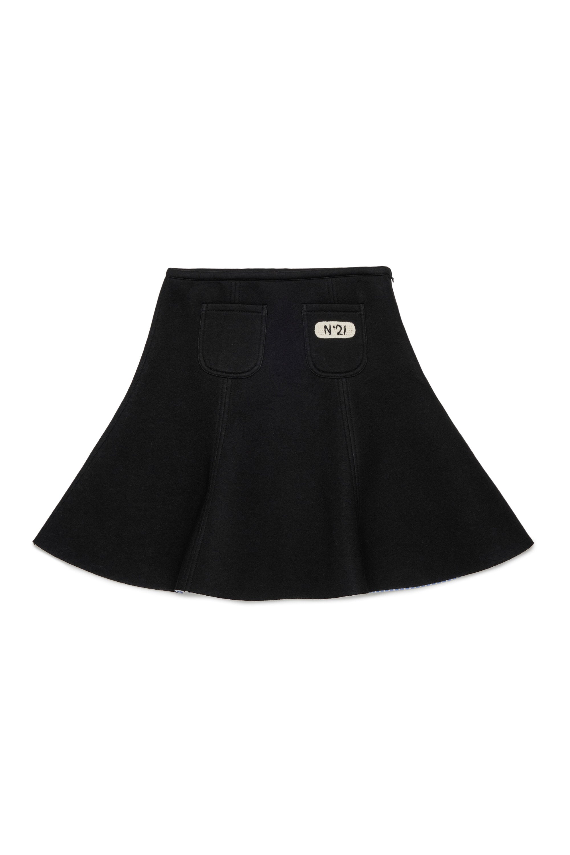 Short skirt with logo
