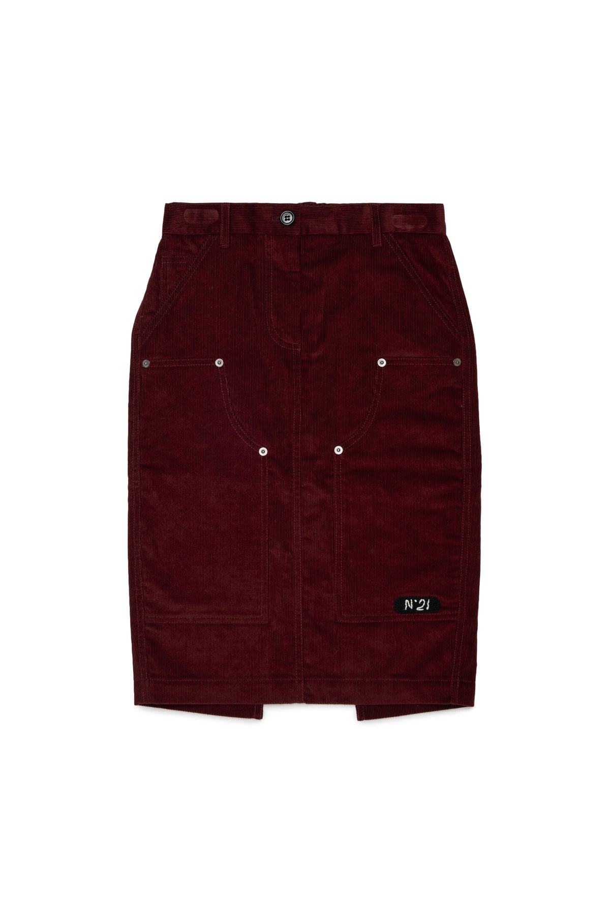 Midi skirt with logo