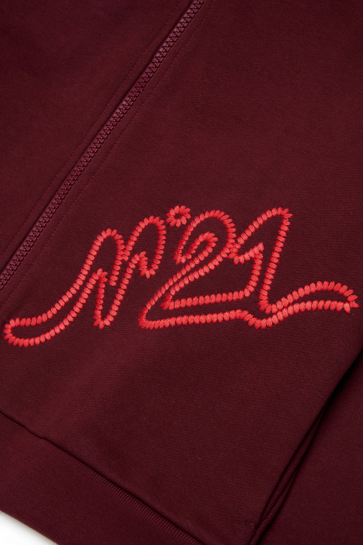 Zip-up sweatshirt with logo