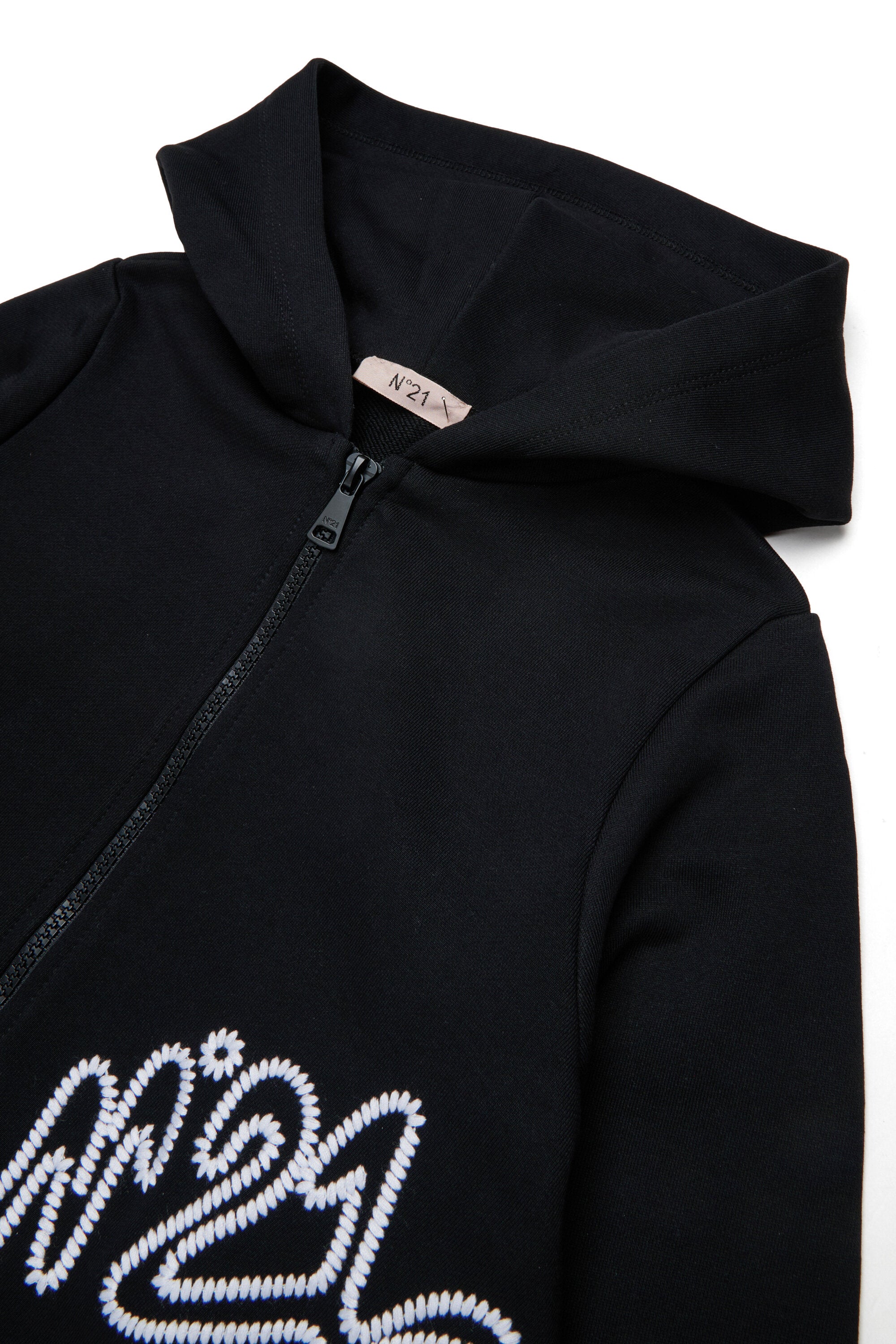 Zip-up sweatshirt with logo
