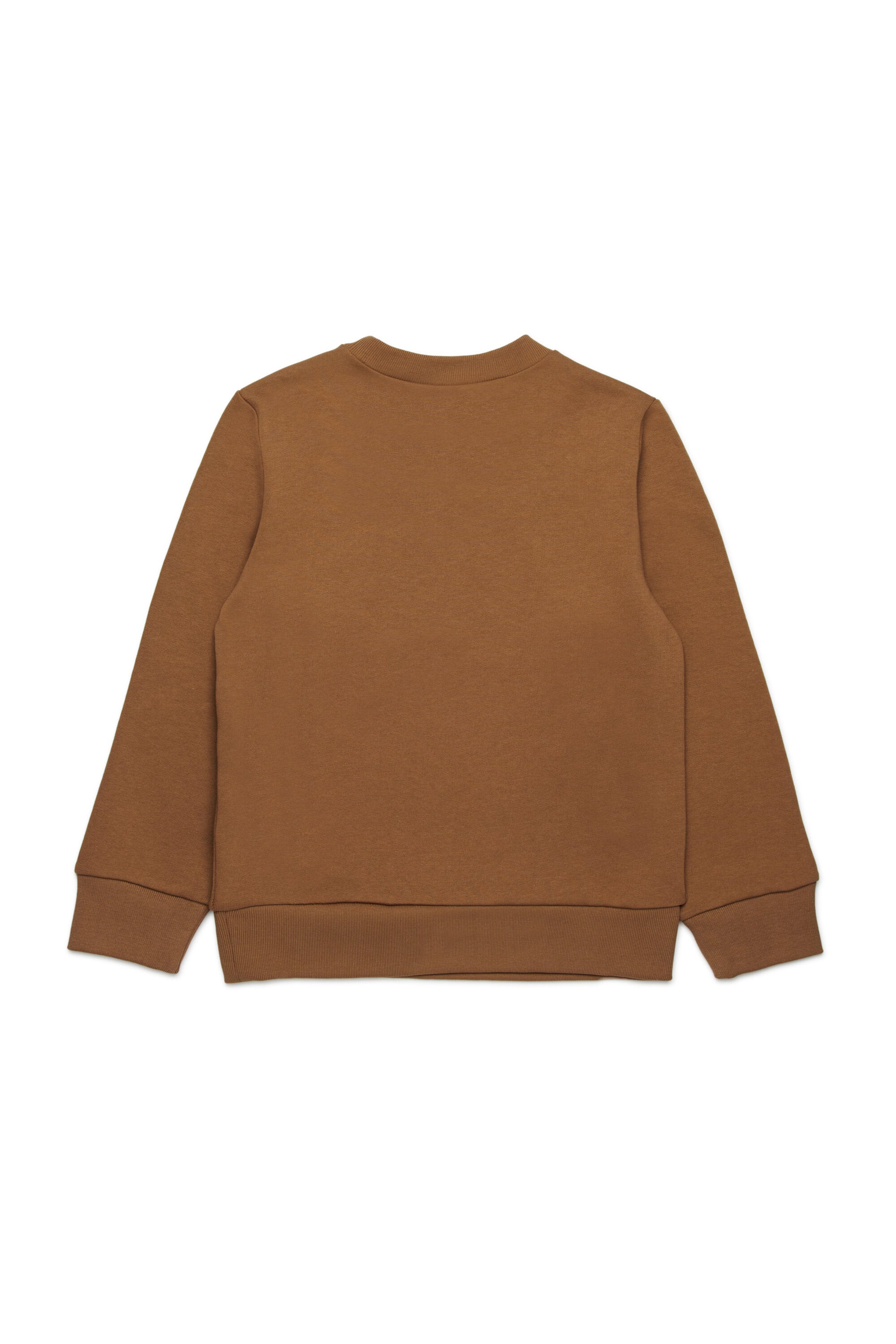 Cotton crew-neck sweatshirt with logo