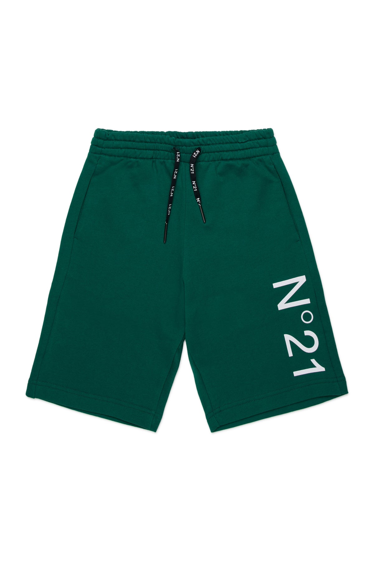 Fleece shorts with logo
