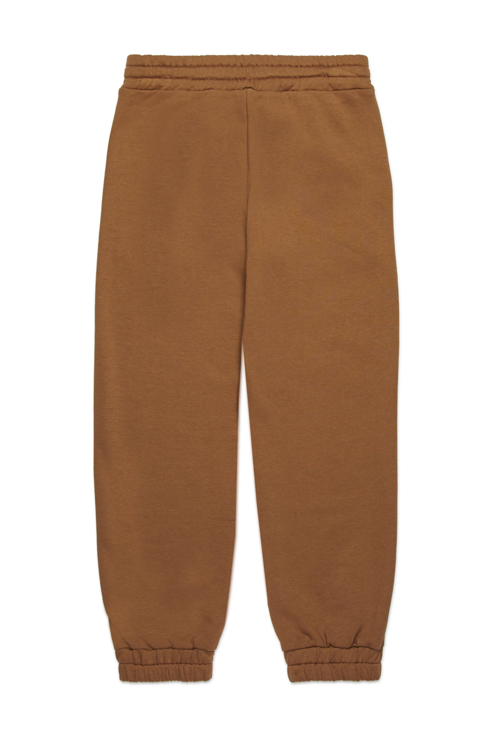 Pink fleece trousers with logo